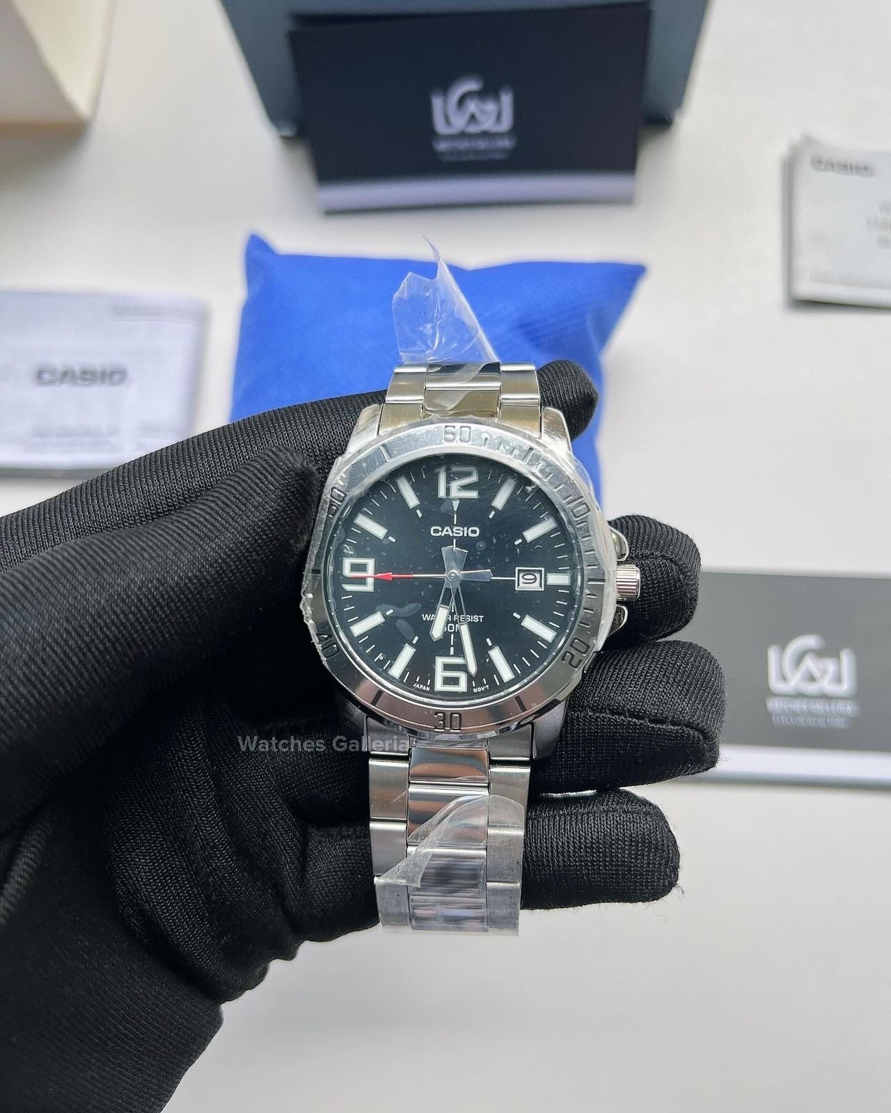 Casio Classic Date (Black) MTP-VD01D Watches Galleria