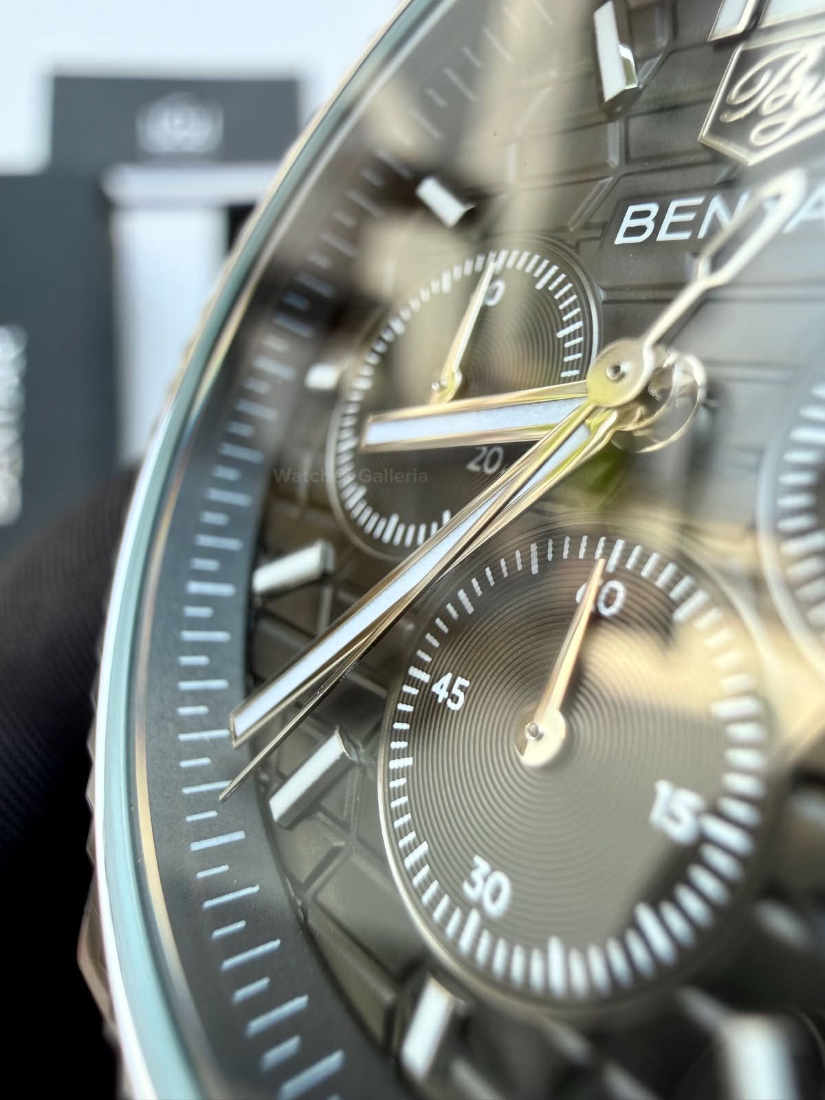 Benyar BY5225 Land Dweller Chronograph Black Dial Luxury Men’s Watch in Pakistan – Japanese Quartz Stainless Steel Watch