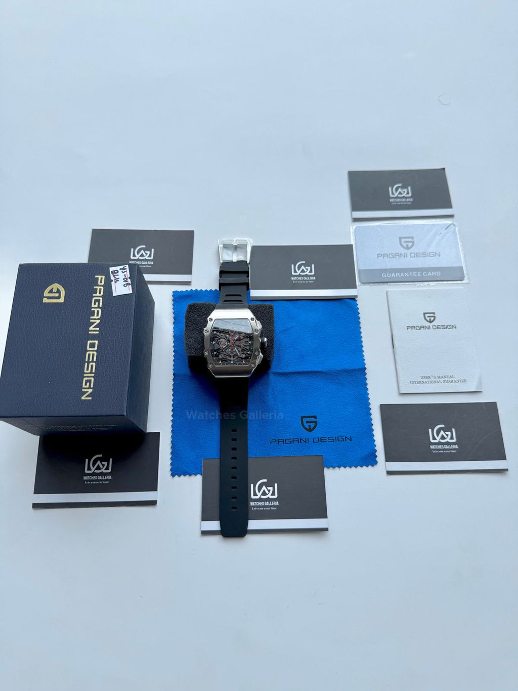 Pagani Design PDys011 Tonneau Chronograph Quartz Watch (Black/Black) - Sapphire Crystal | Japan Epson YM92 | 100% Original in Pakistan