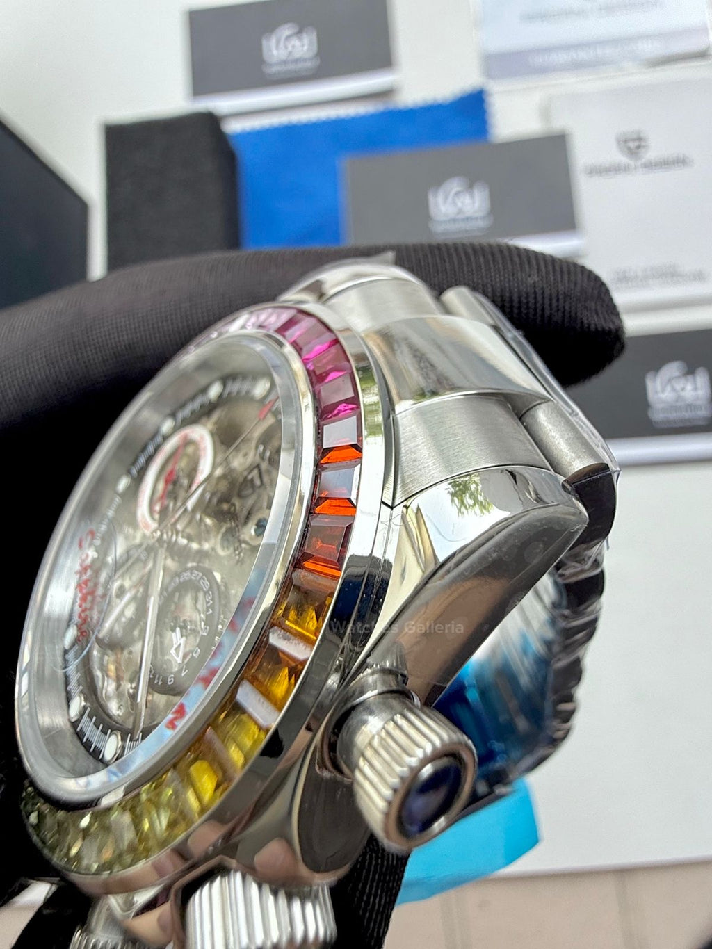 Pagani Design Rainbow Skeleton Automatic PD1653 (Silver) Pagani Design in Pakistan