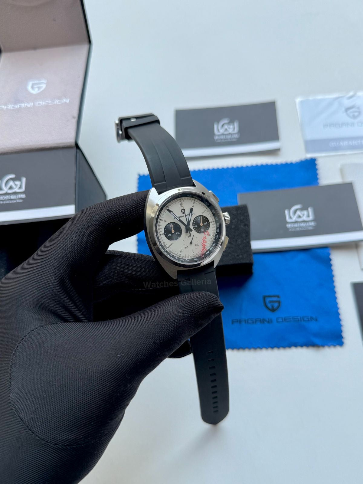 Pagani Design Vintage Chronograph Quartz PD1782 (White) Pagani Design in Pakistan