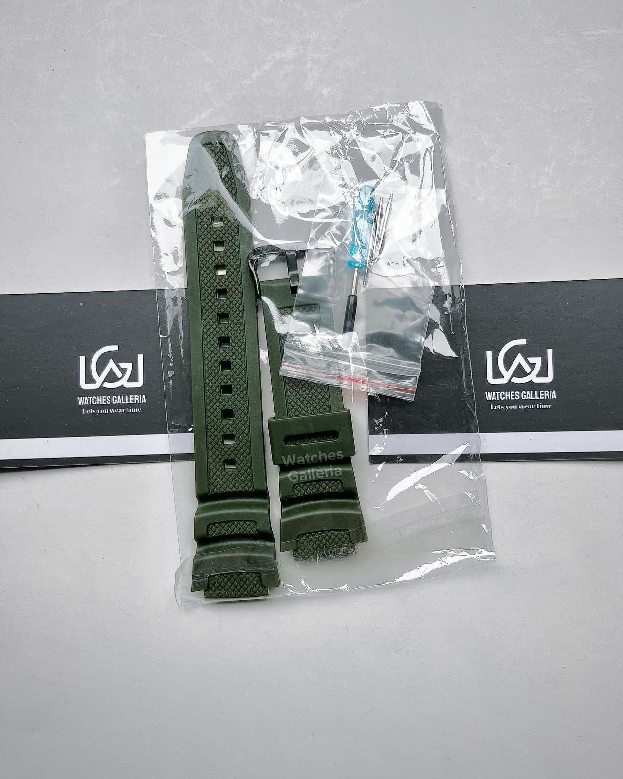 Silicon Straps (Green) For Casio W218H | F108 | AE1100 | AE1200 | SGW300 | MRW200