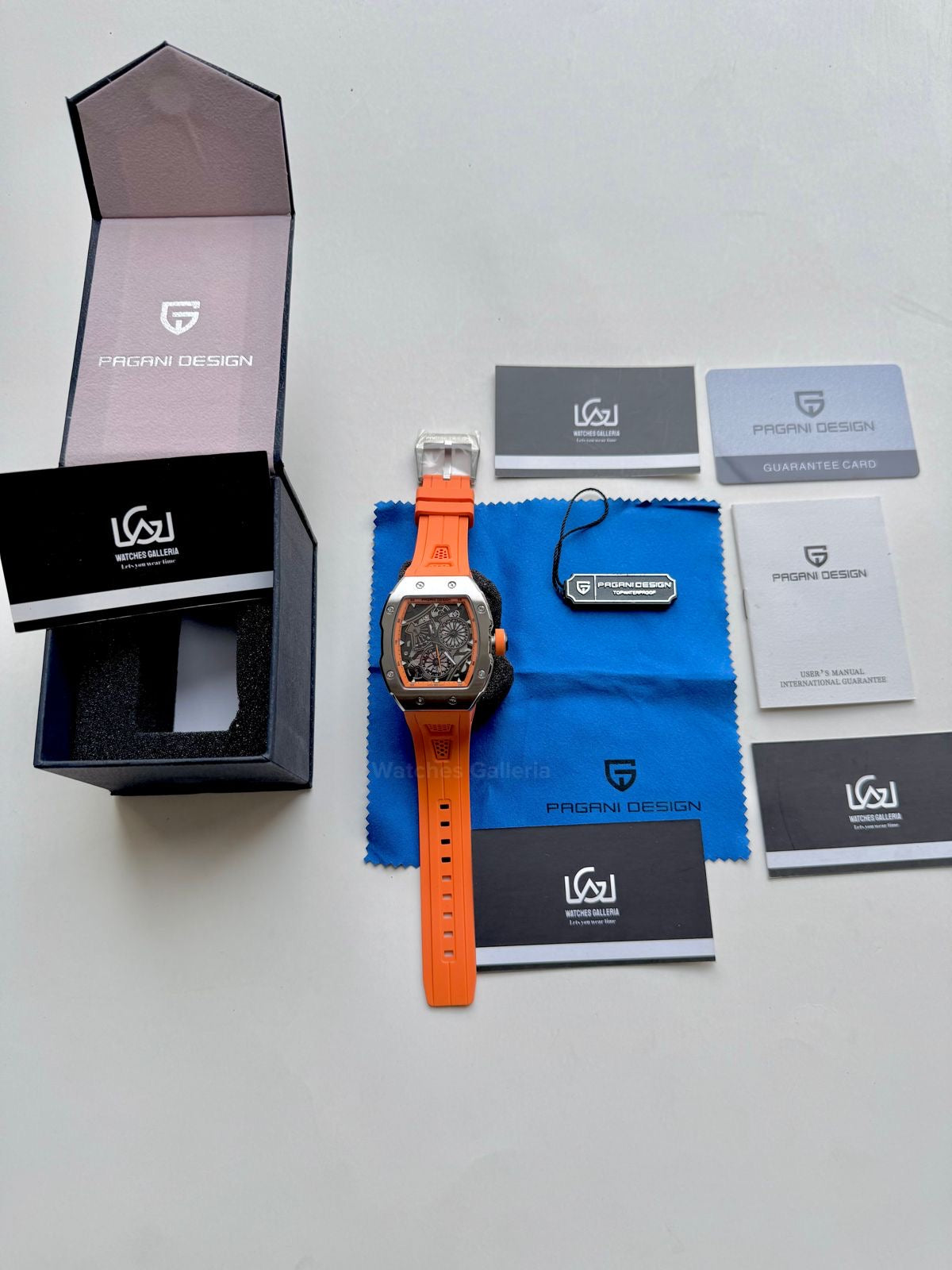 Pagani Design Tonneau Calendar Quartz PDys012 (Orange) Pagani Design in Pakistan