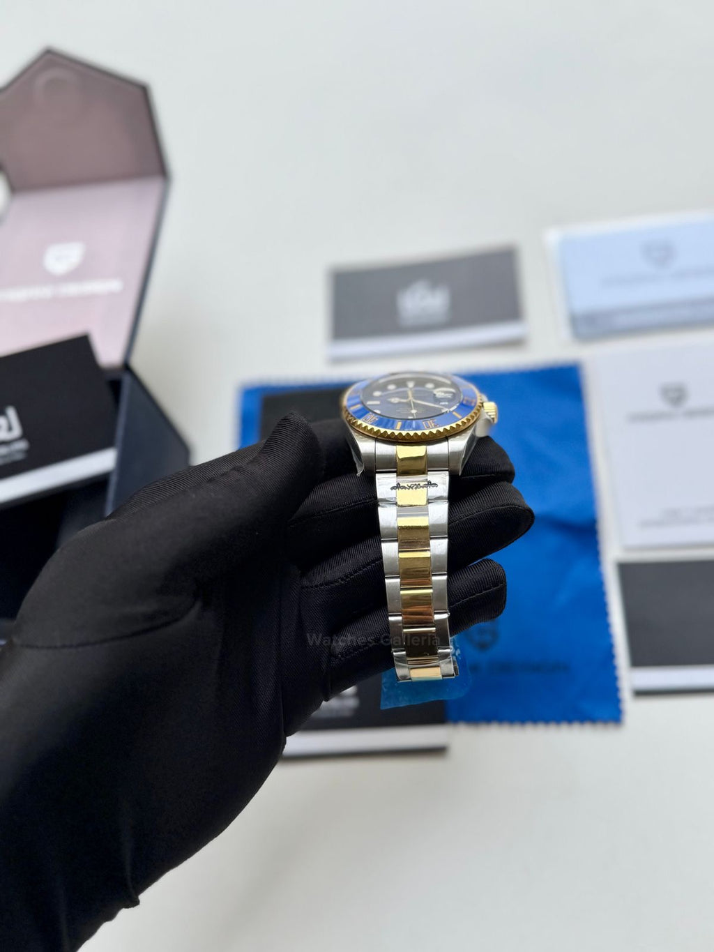 Pagani Design Watch PD1639 Submariner Automatic (Gold Blue) Pagani Design in Pakistan