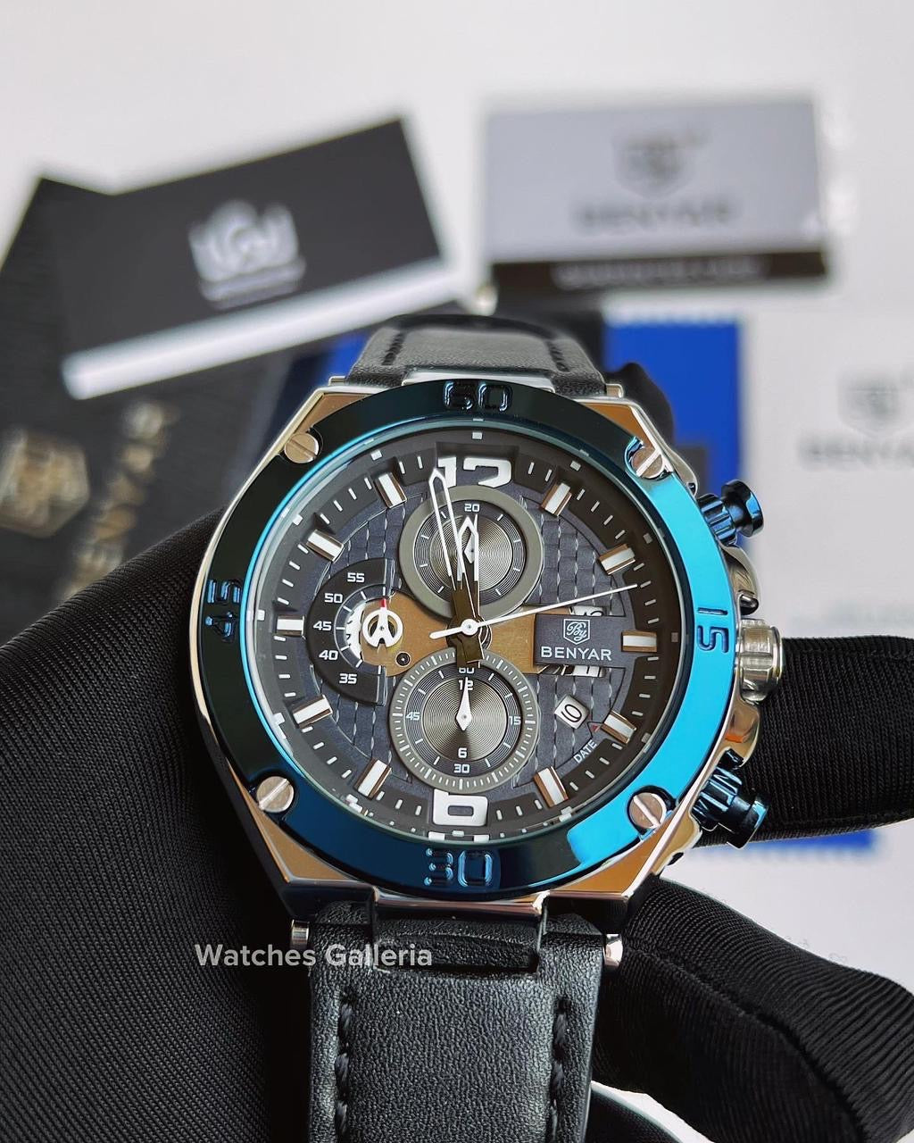 Benyar Chronograph Quartz (Blue Silver) BY5151