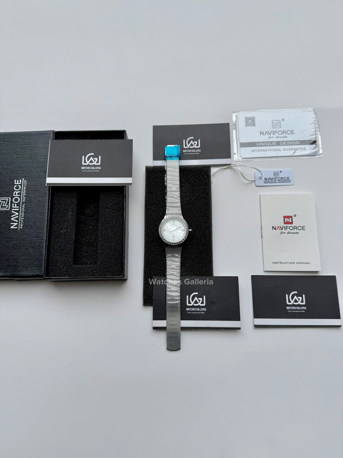 Naviforce NF5005 Women Watch Quartz (Silver) Naviforce Watch in Pakistan