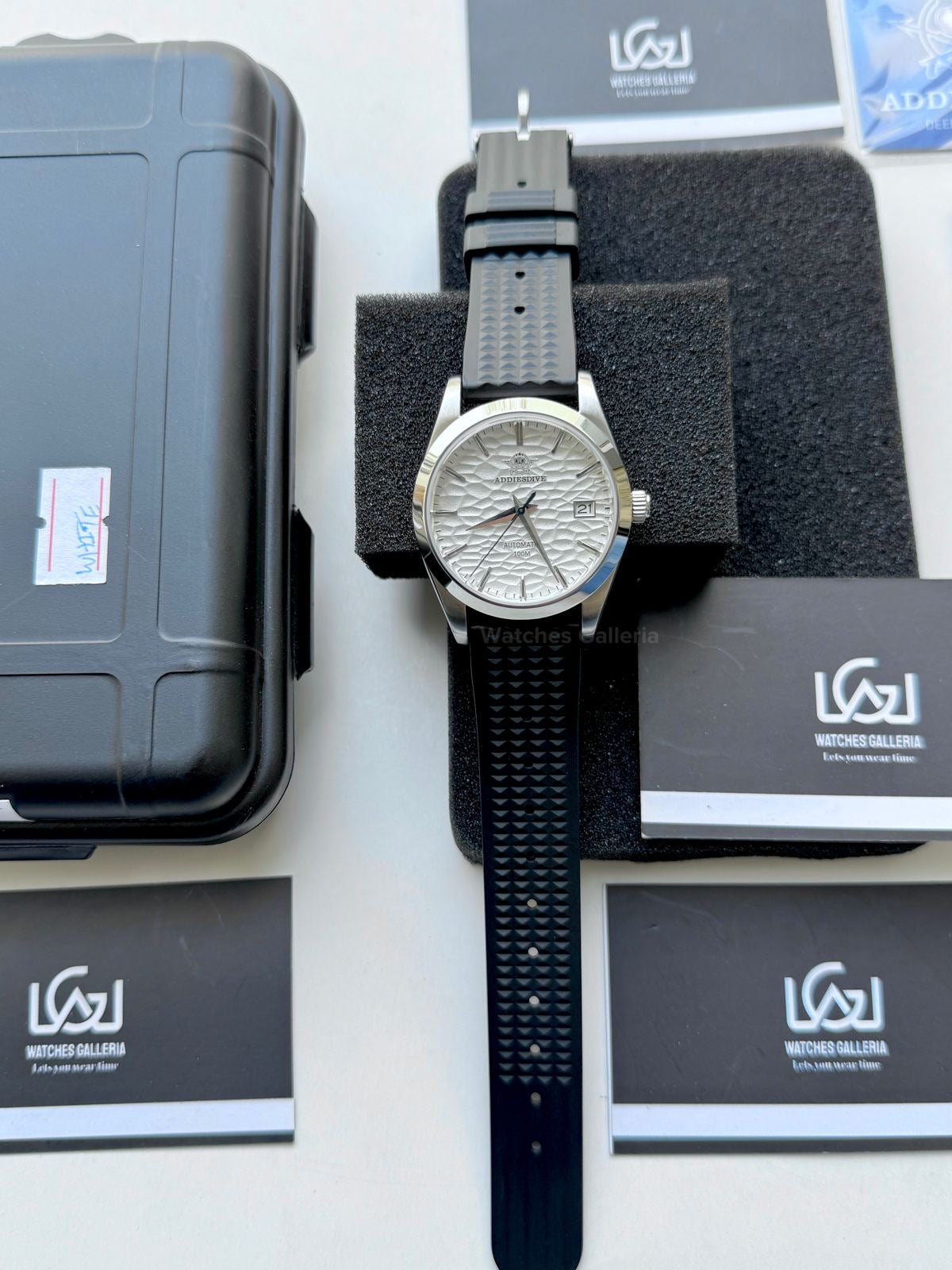 Addiesdive AD2118 Omiwatari White Silicon Edition “White” Addiesdive Watch in Pakistan