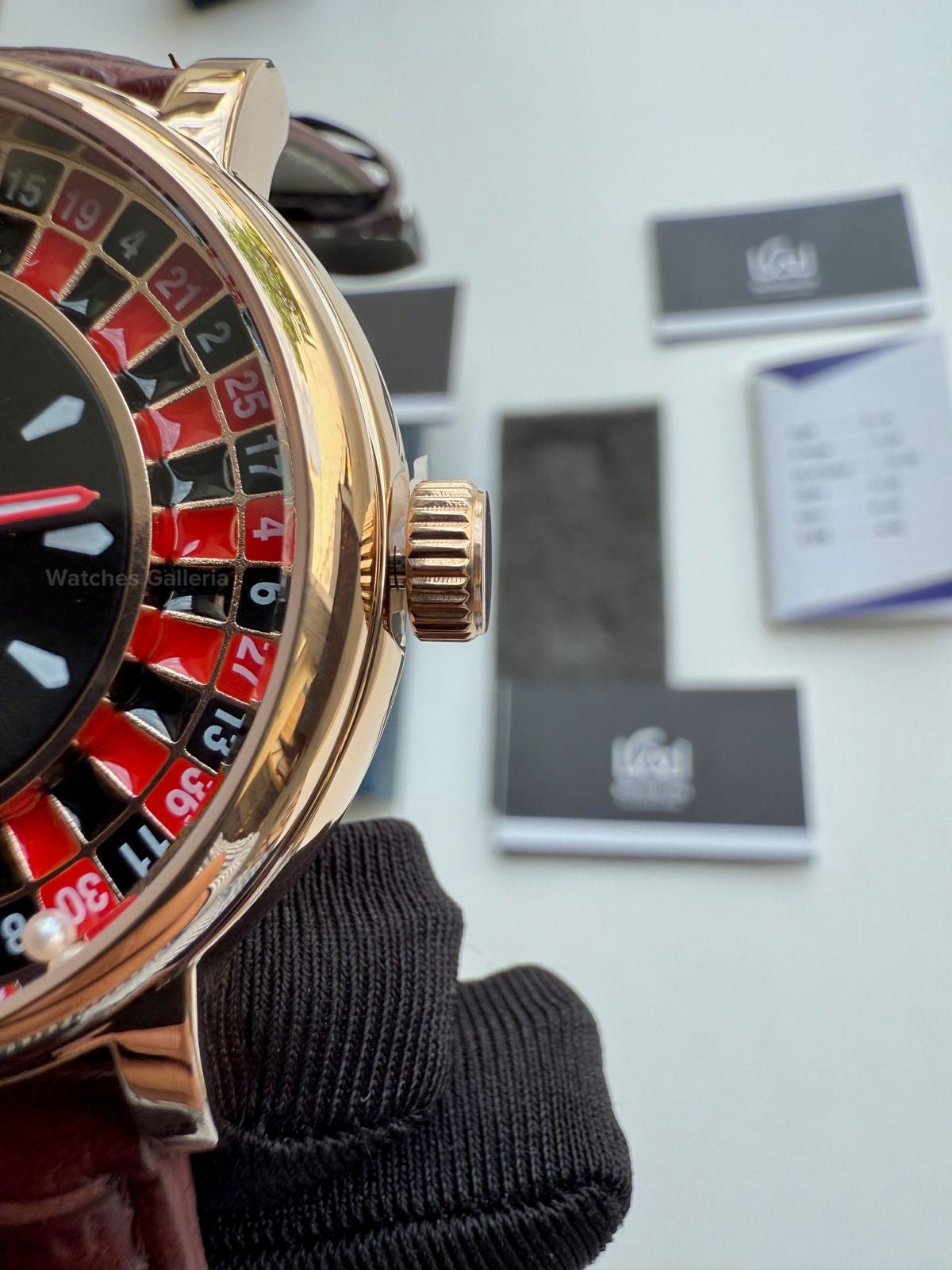 Lige Casino Watch Quartz (Brown -Rose Gold) LG89161 Watches Galleria