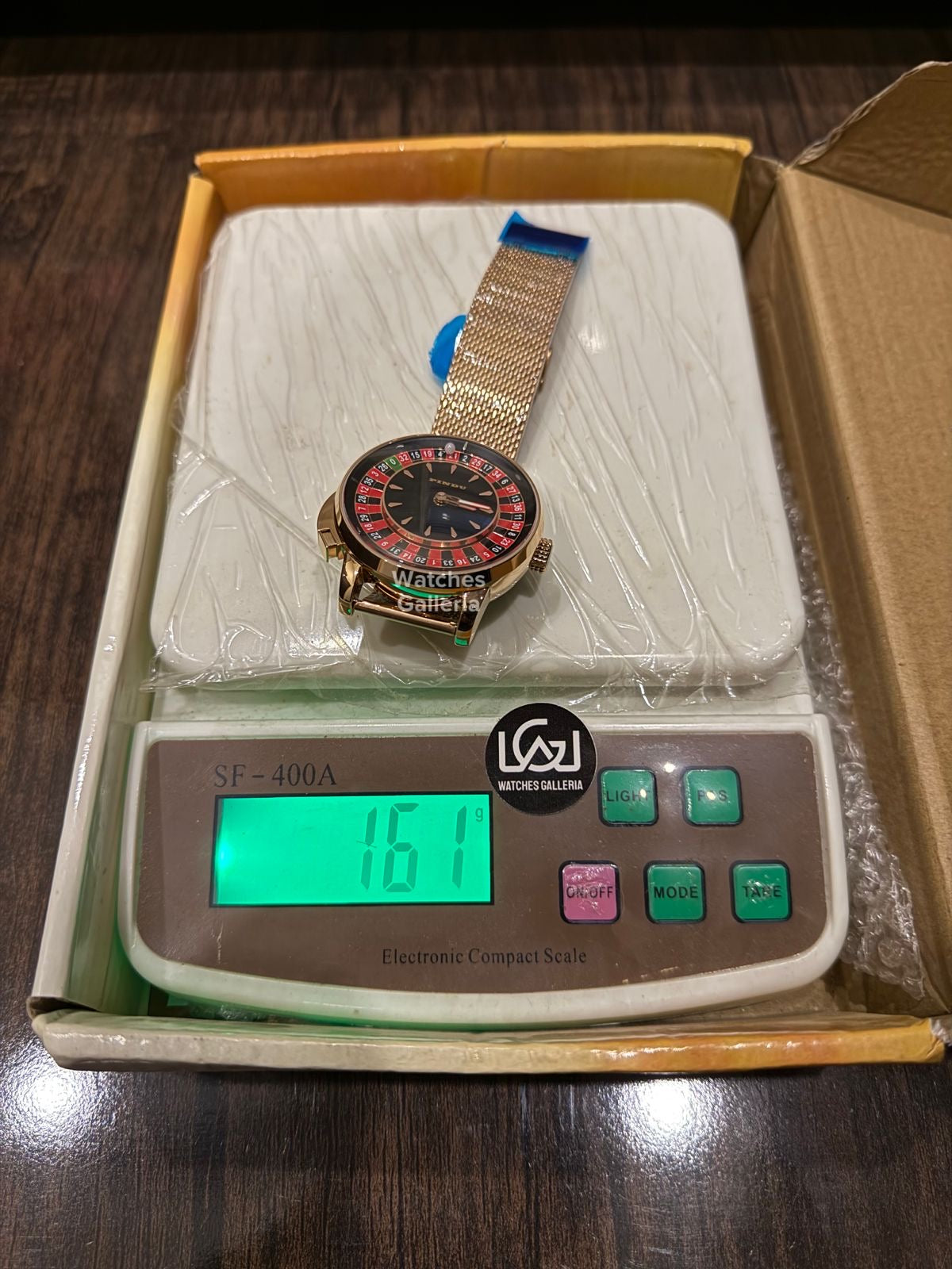 Pindu Design Casino Tourbillon Roulette Button Automatic (Gold Mesh Bracelet) P6628 Watches Galleria