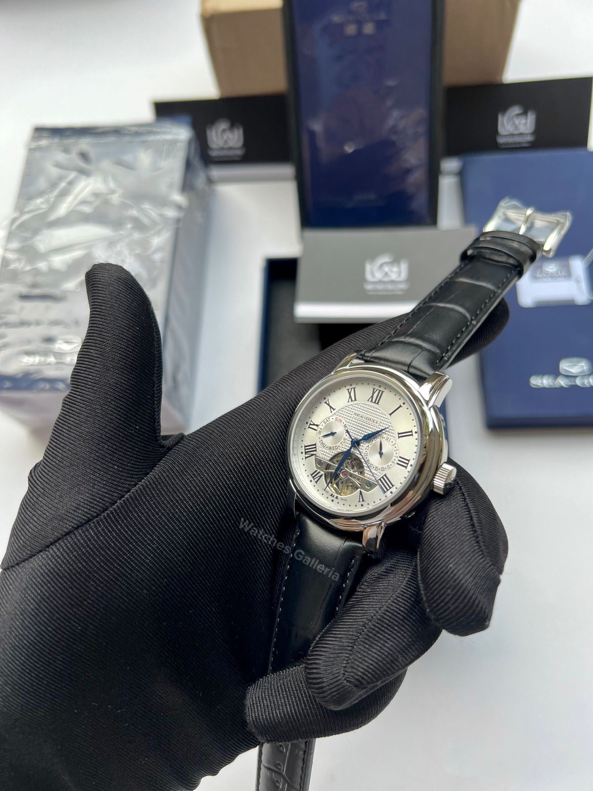 Seagull Flywheel Automatic Mechanical Watch D819622 Watches Galleria