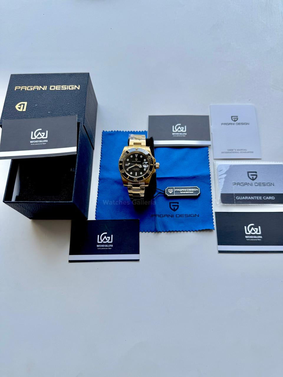 Pagani Design PD1661 Submariner (Gold Black) Pagani Design in Pakistan
