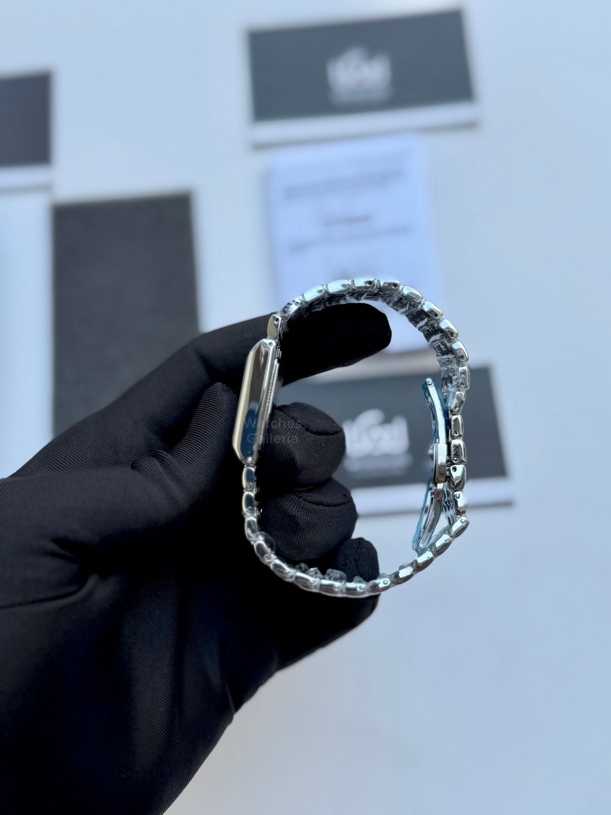 Lige 89156 Tank Women Watch Quartz (Silver/Blue) Lige Women Watch