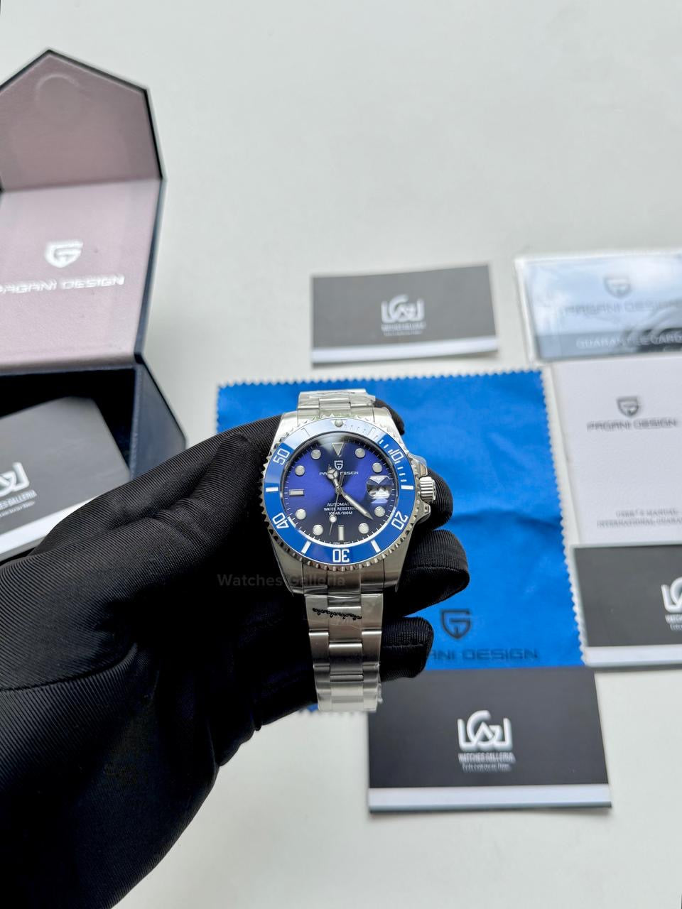 Pagani Design Watch PD1639 Submariner Automatic (Smurf) Pagani Design in Pakistan