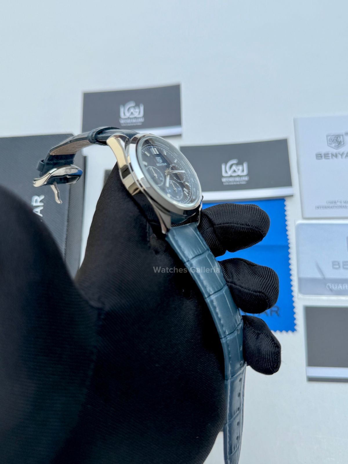 Benyar Classic Moonphase Quartz (Blue) BY5193 Watches Galleria
