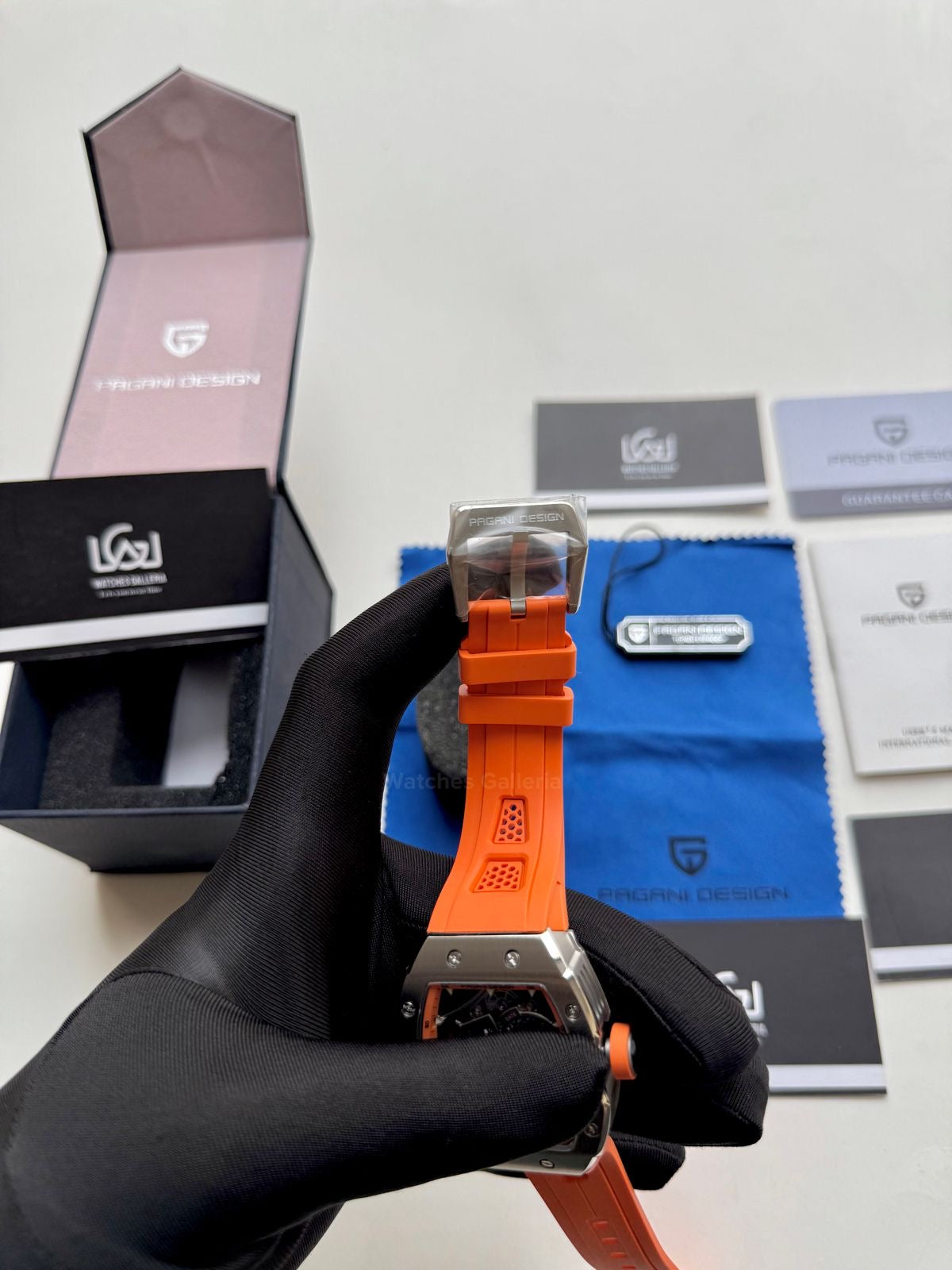 Pagani Design Tonneau Calendar Quartz PDys012 (Orange) Pagani Design in Pakistan