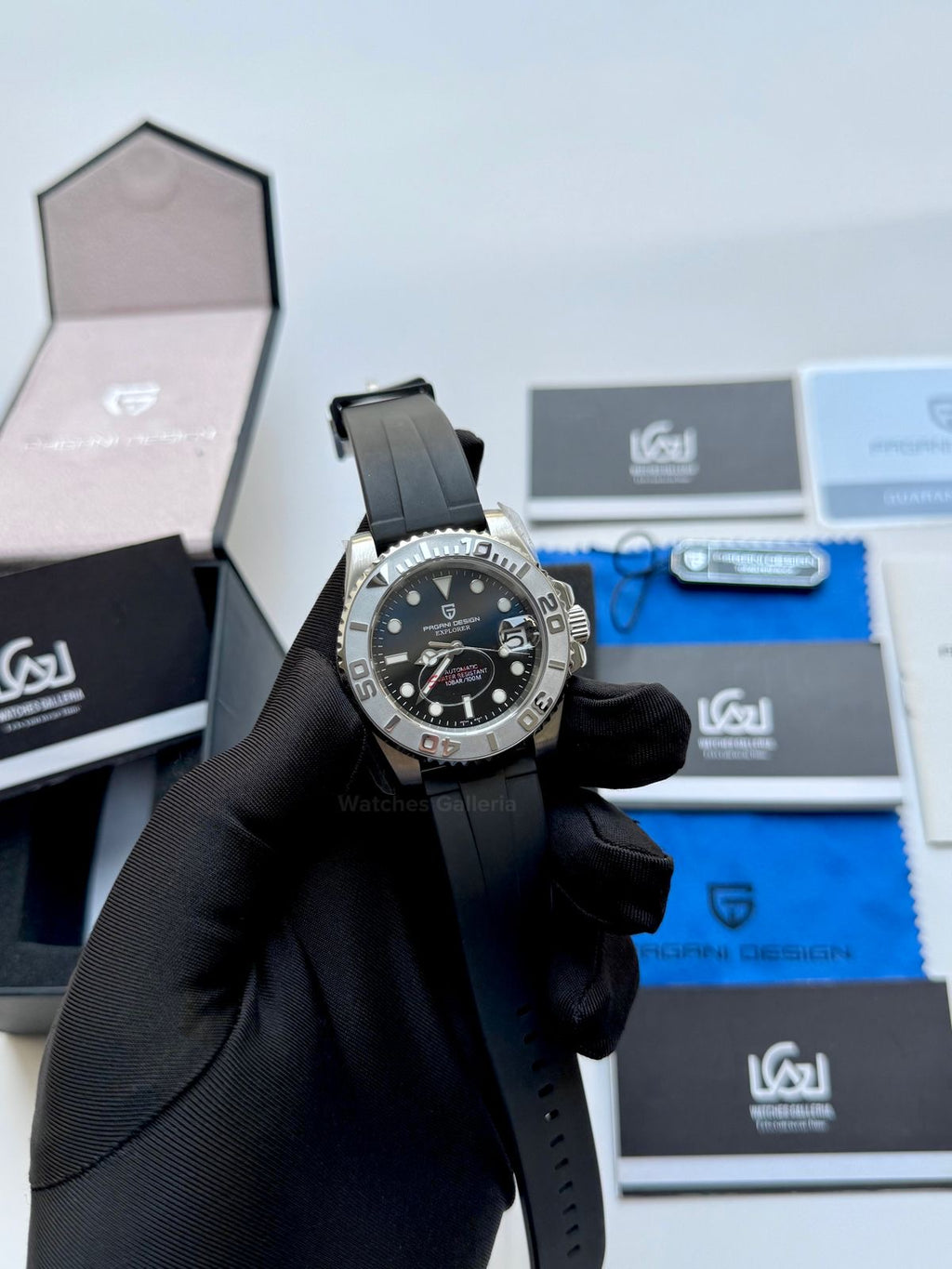 Pagani Design PD1651 YachtMaster Deep Sea 40mm Automatic – Seiko NH35A Japan Movement | Sapphire Crystal | 100M WR | Silicon Strap