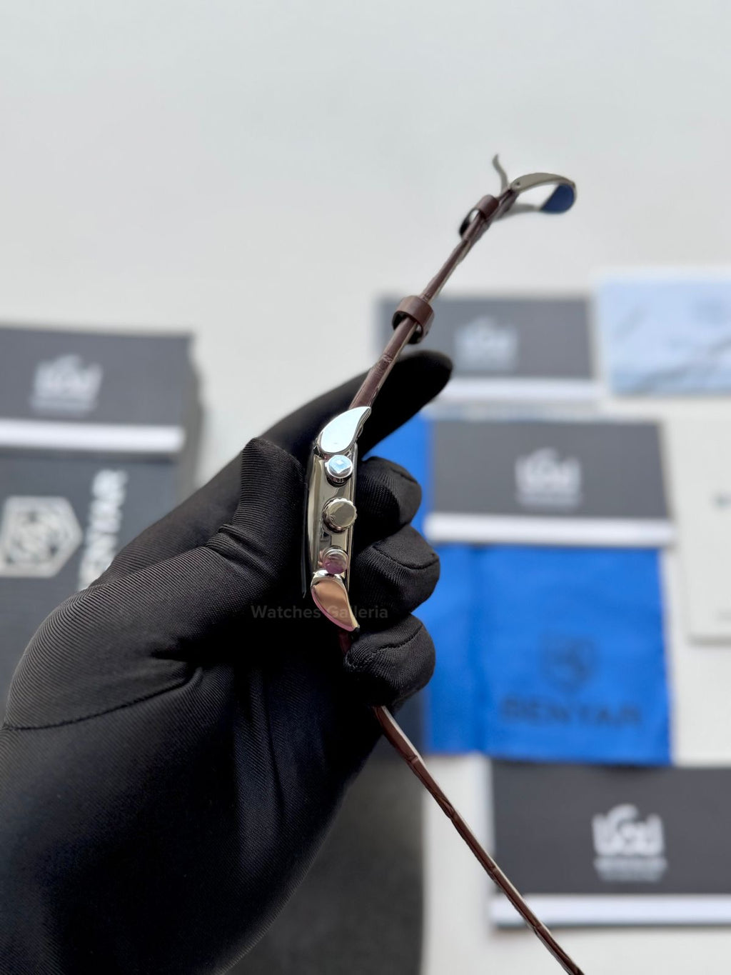 Benyar BY5113 Square Chronograph (Brown/Silver) Benyar Watch Pakistan