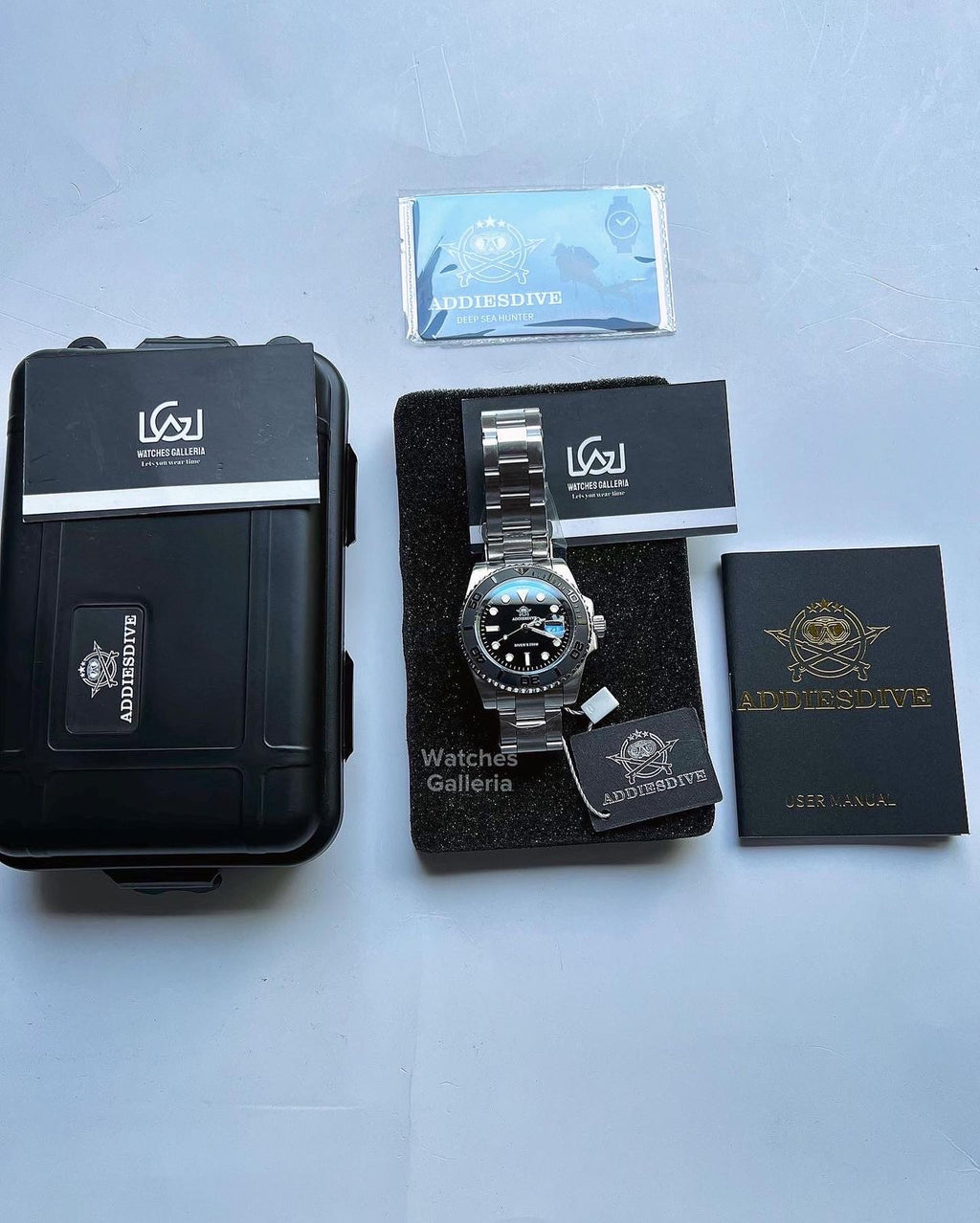 Addiesdive Yachtmaster Quartz (Black) MY-H3-C