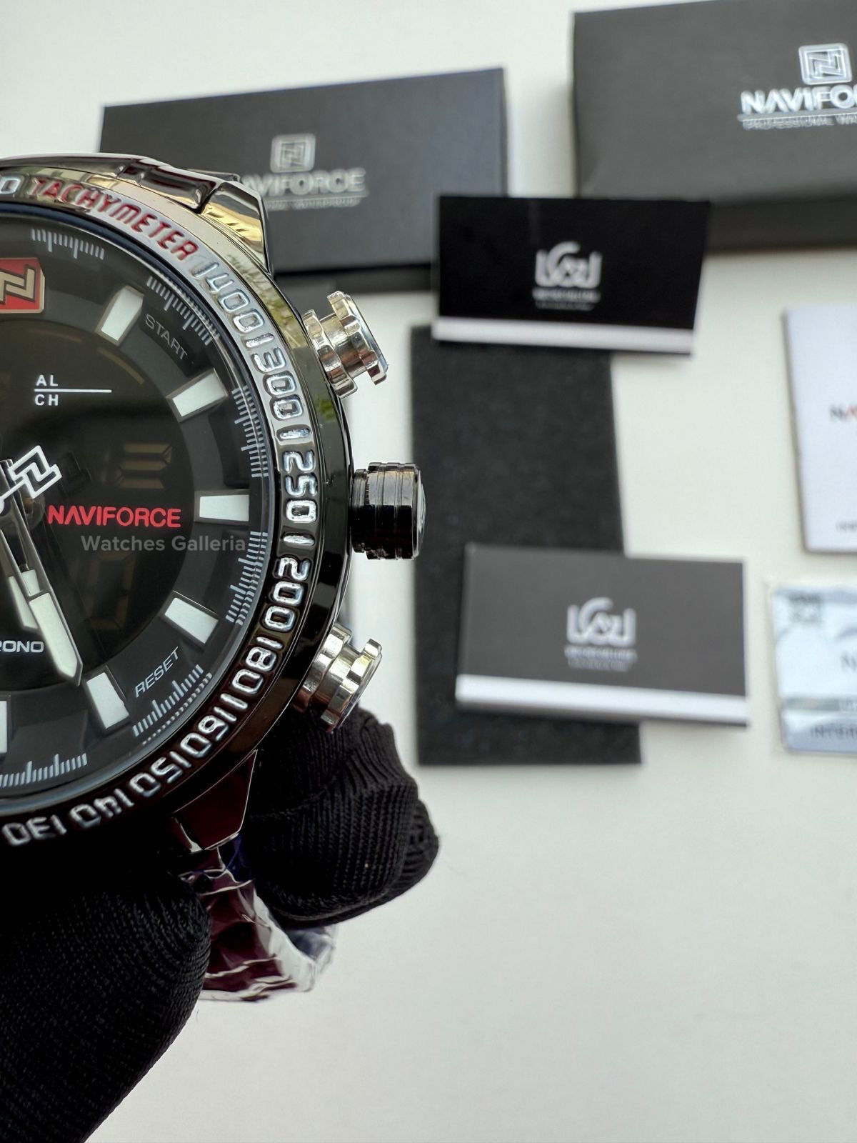 Naviforce Dual Analog and Digital Watch (Black) NF9093M Watches Galleria