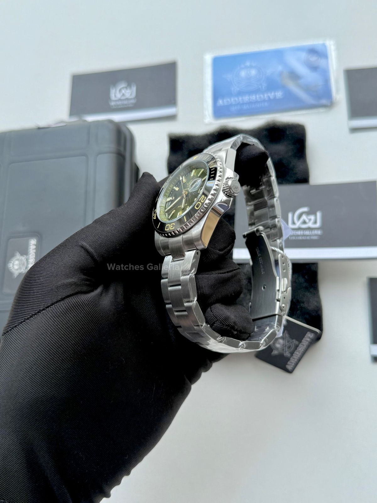 Addiesdive Submariner Quartz (Green) AD2510 Watches Galleria © Copyrights All Right Reserved