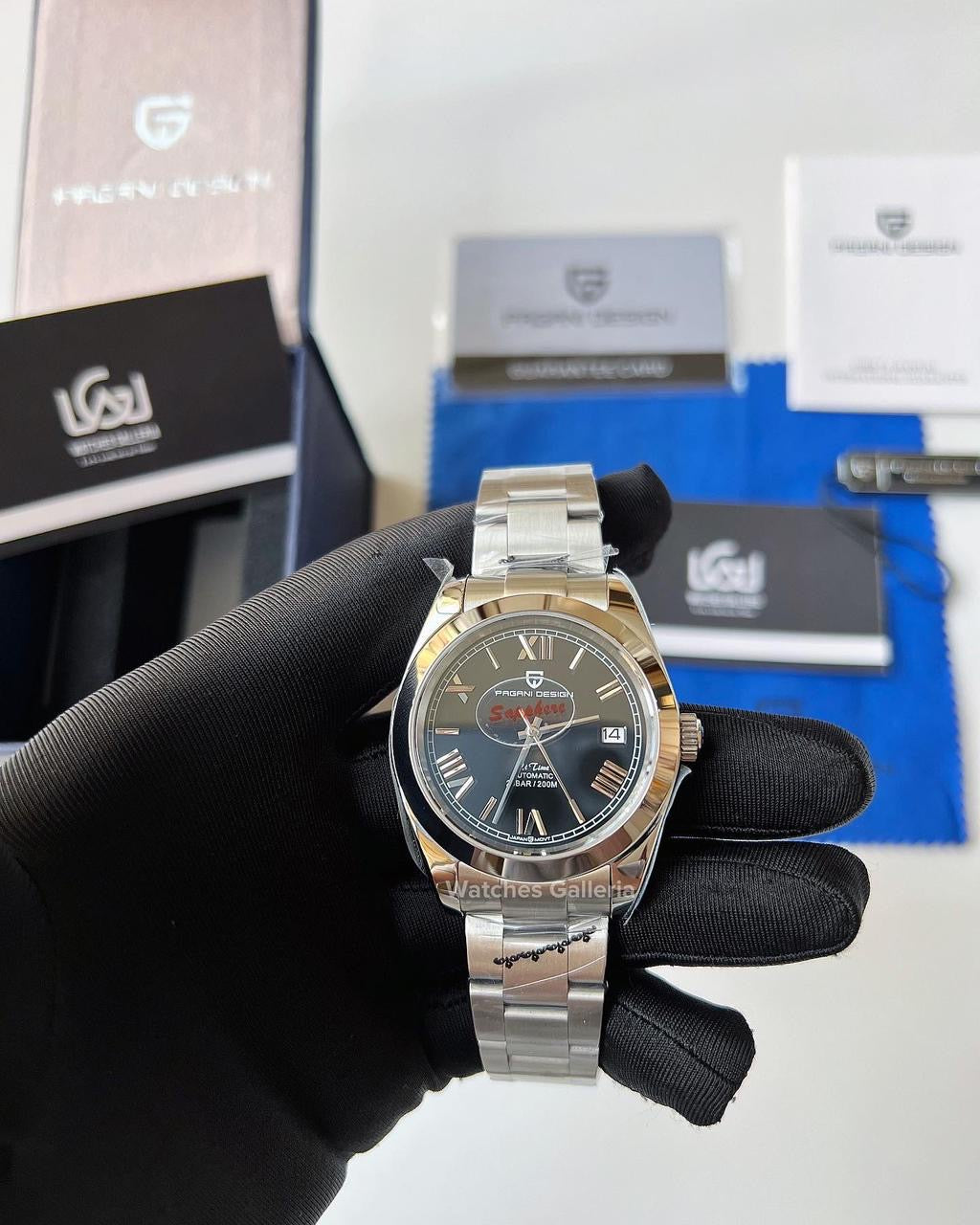 Pagani Design Oyster Date Roman Automatic (Black) PD1691