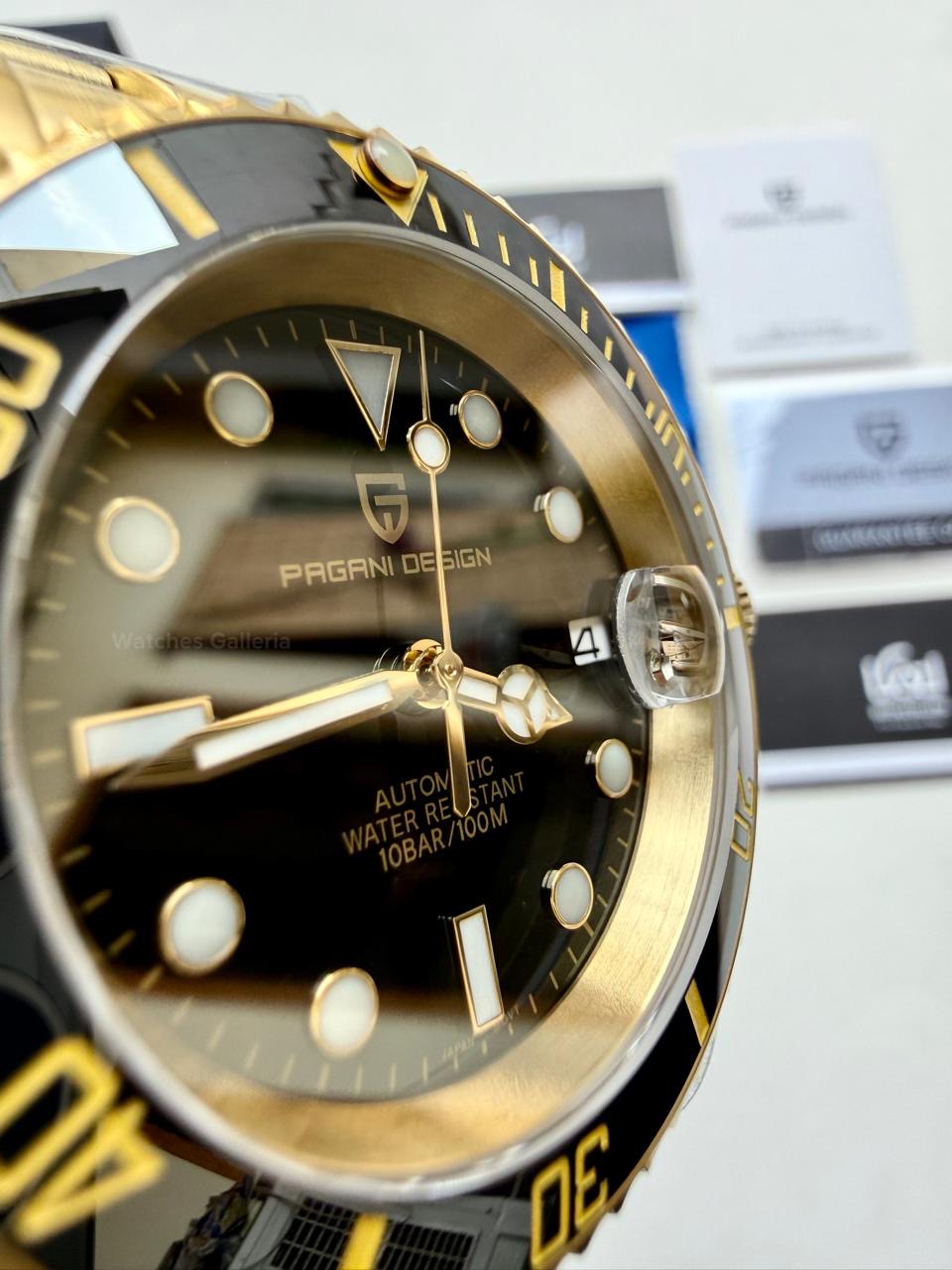 Pagani Design PD1661 Submariner (Gold Black) Pagani Design in Pakistan