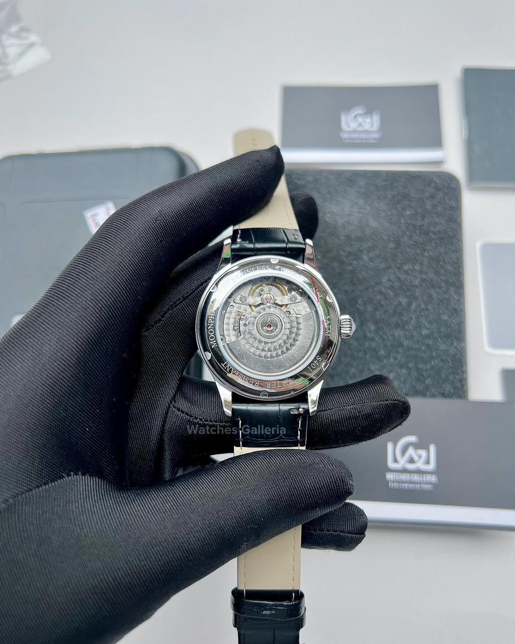 Sugess Moonphase Watch Automatic (Black) S401B Watches Galleria