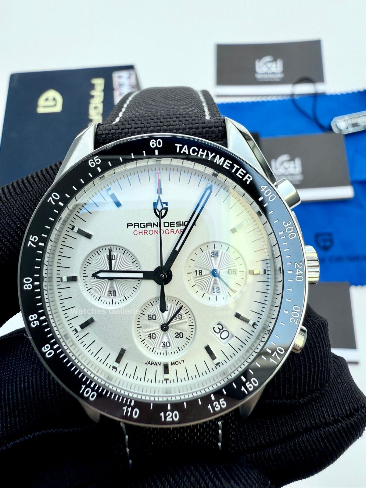 Pagani Design Speedmaster Moonwatch Quartz (White ~ Black) PD1701 Watches Galleria