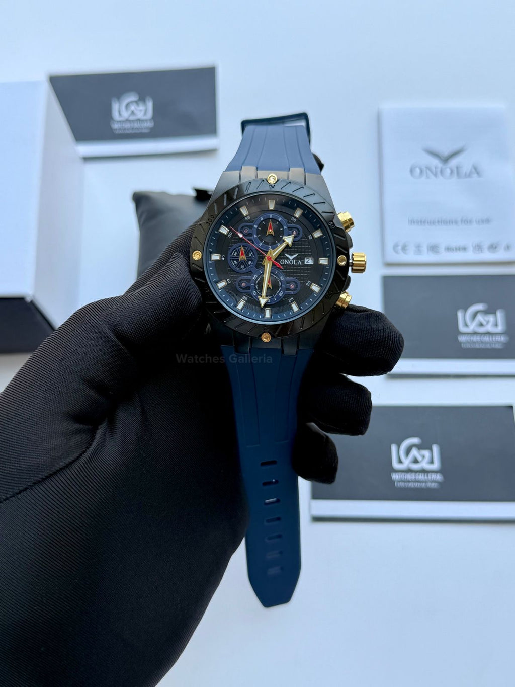 Onola 6857 Offshore Chronograph Blue 46mm Quartz – Royal Oak Offshore Design