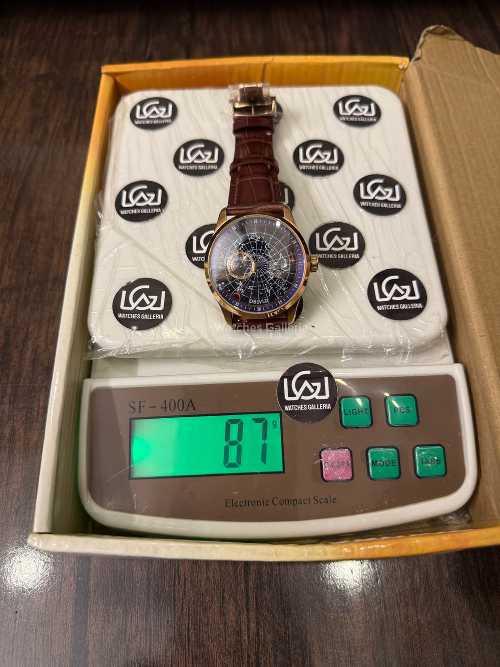 OBLVLO GC (Brown Rose Gold Blue) Grand Complications Celestial Automatic Watch Brown & Black Dial with Rose Gold Details, Moving Constellation & Earth Display – OBLVLOGC | Oblvlo