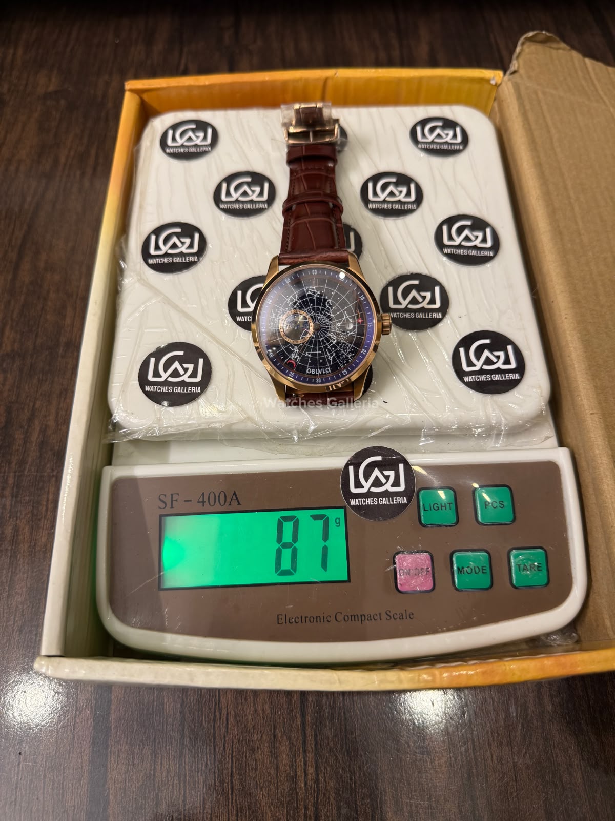 OBLVLO GC (Brown Rose Gold Blue) Grand Complications Celestial Automatic Watch Brown & Black Dial with Rose Gold Details, Moving Constellation & Earth Display – OBLVLOGC | Oblvlo