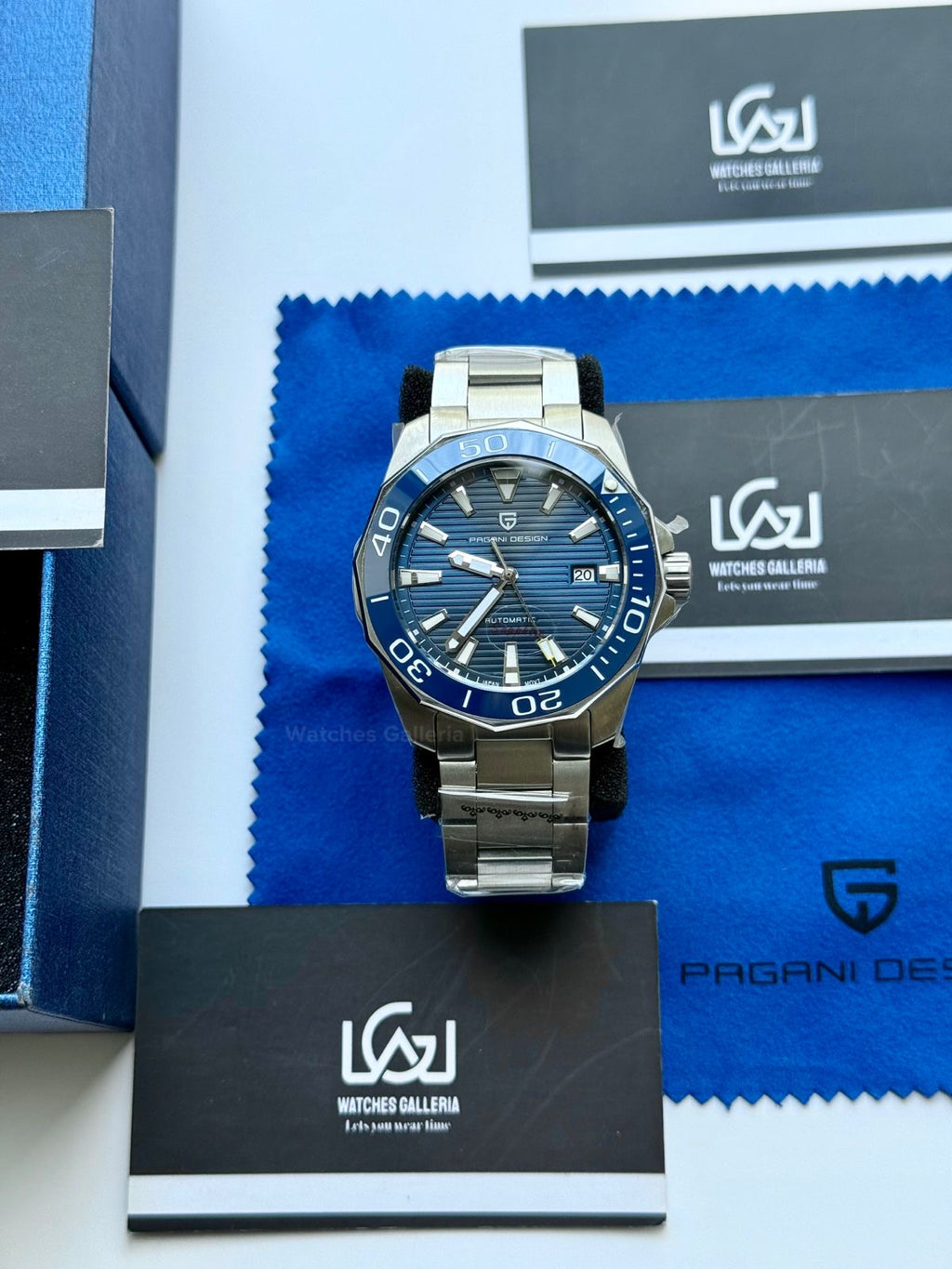 Pagani Design PD1668 Aquaracer Blue 43mm Automatic – Discontinued Model | Sapphire Glass | Seiko NH35A | 100M WR