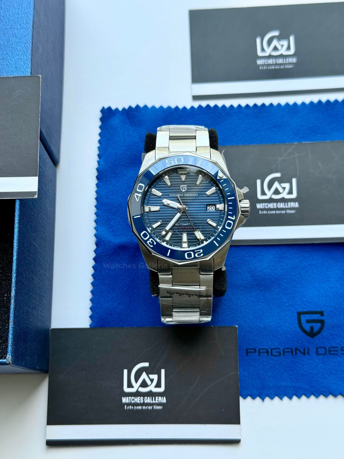 Pagani Design PD1668 Aquaracer Blue 43mm Automatic – Discontinued Model | Sapphire Glass | Seiko NH35A | 100M WR