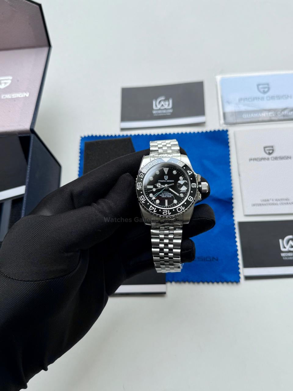 Pagani Design PD1662 GMT Master II Jubilee Edition Automatic (All Black) Pagani Design in Pakistan