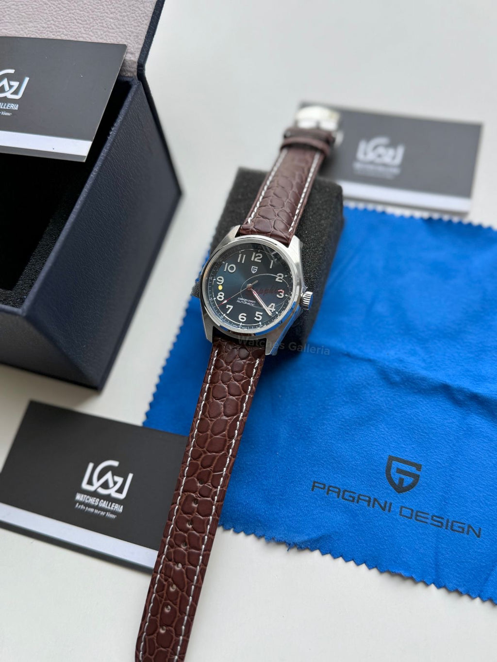 Pagani Design PD1717 Spirit Pilot (Blue/Brown Leather Exclusive) Pagani Design Watch Pakistan