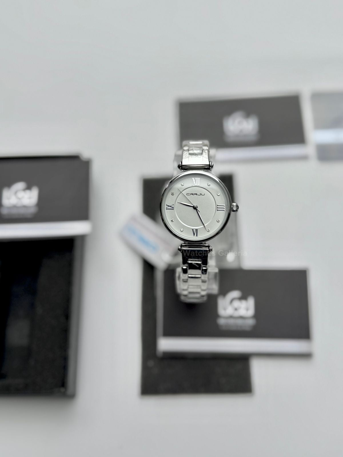 Crrju 2178 Ladies Watch Quartz (Silver) CRRJU Watch Pakistan