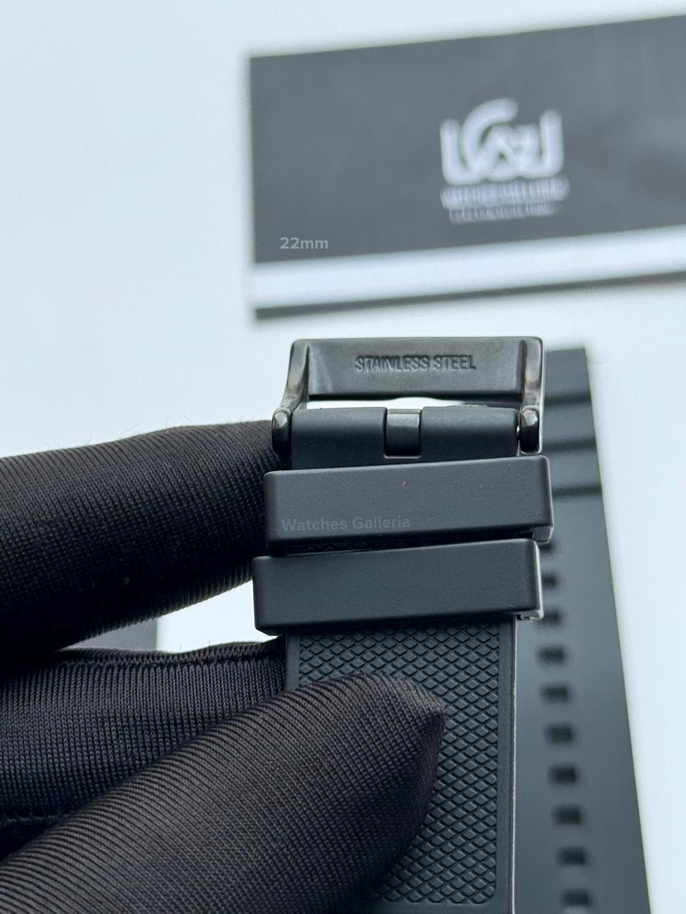Premium Silicone Rubber Strap 22mm – Quick Release Pin Buckle | Black Buckle | Universal Fit for 22mm Watches