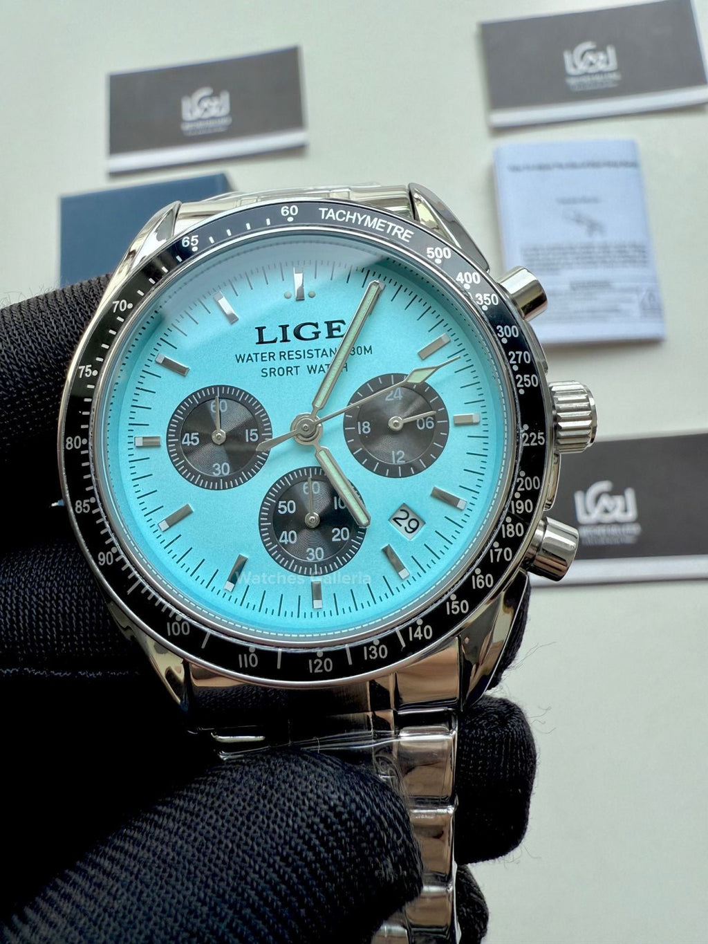 Lige Speedmaster Moonswatch Quartz (Tifanny) Lige89137 Watches Galleria © Copyrights All Right Reserved