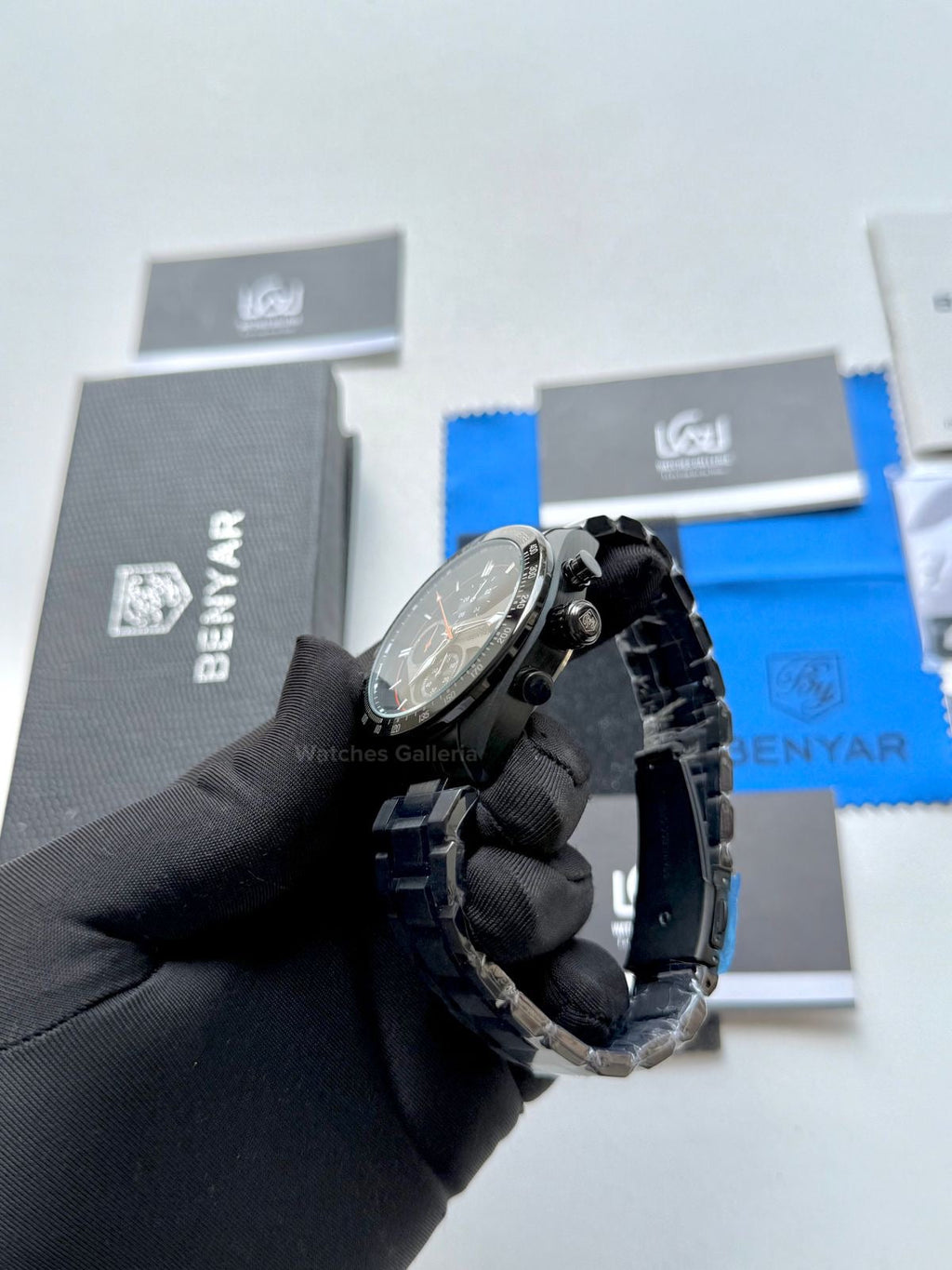 Benyar Chronograph Quartz (Black/Red) BY5201 Watches Galleria © Copyrights All Right Reserved