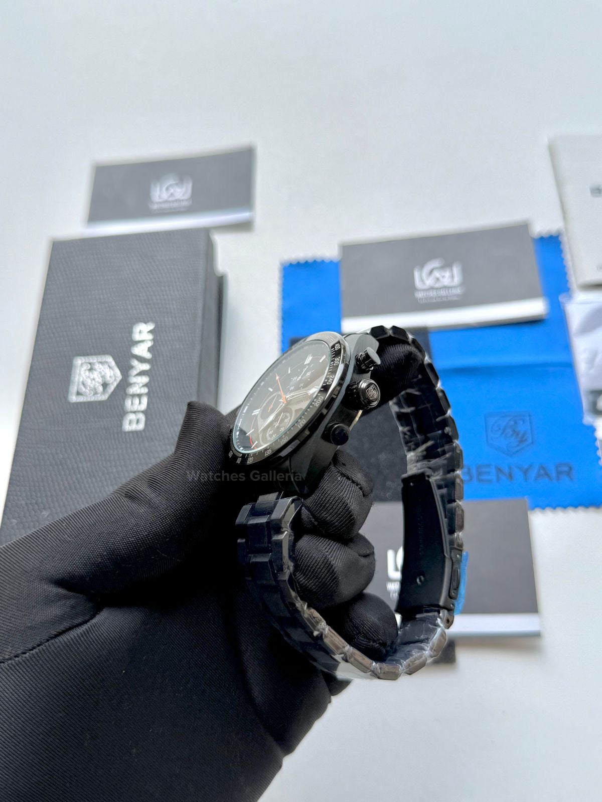 Benyar Chronograph Quartz (Black/Red) BY5201 Watches Galleria © Copyrights All Right Reserved