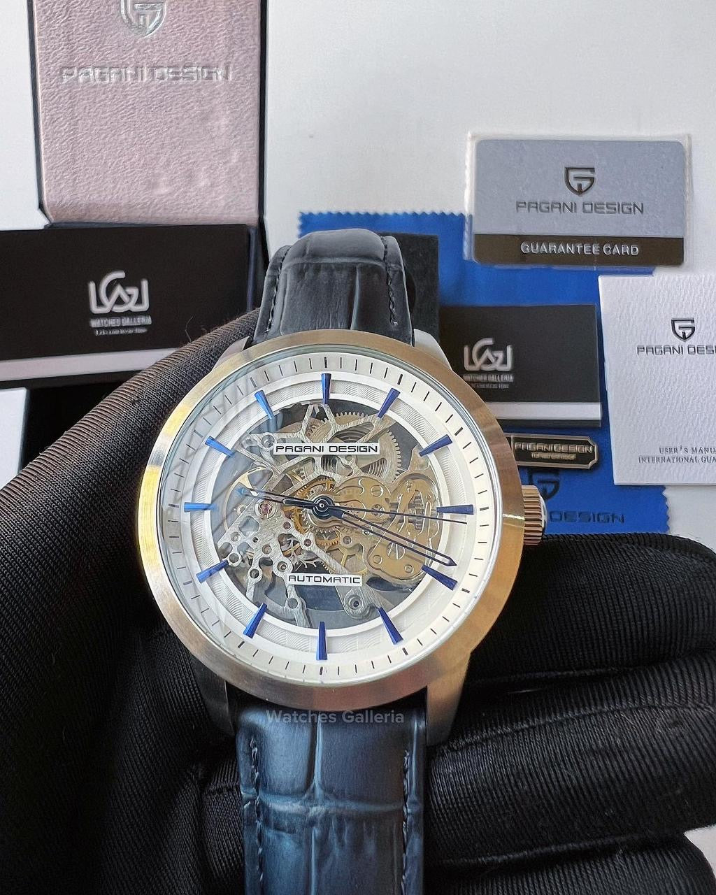 Pagani Design Skeleton Automatic (Blue) PD1638