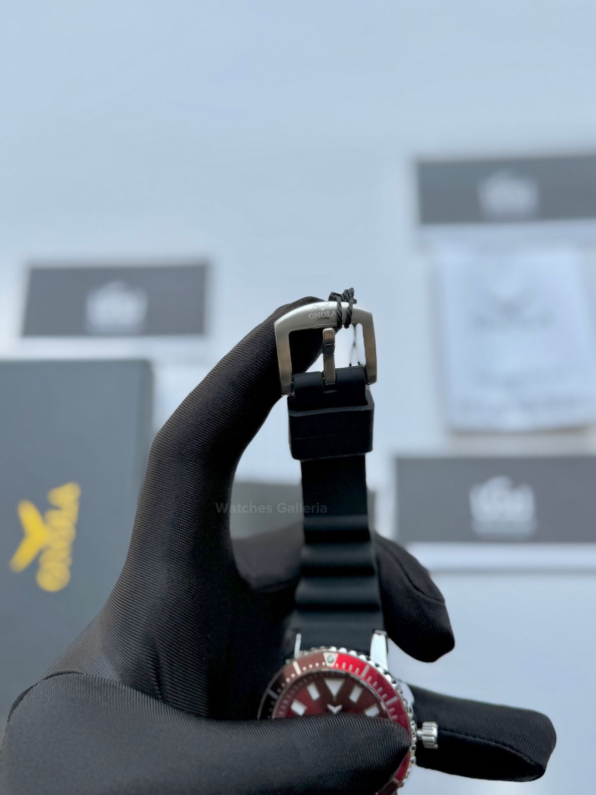 Onola 3850 Sports Diving Style Quartz (Red) Onola Pakistan