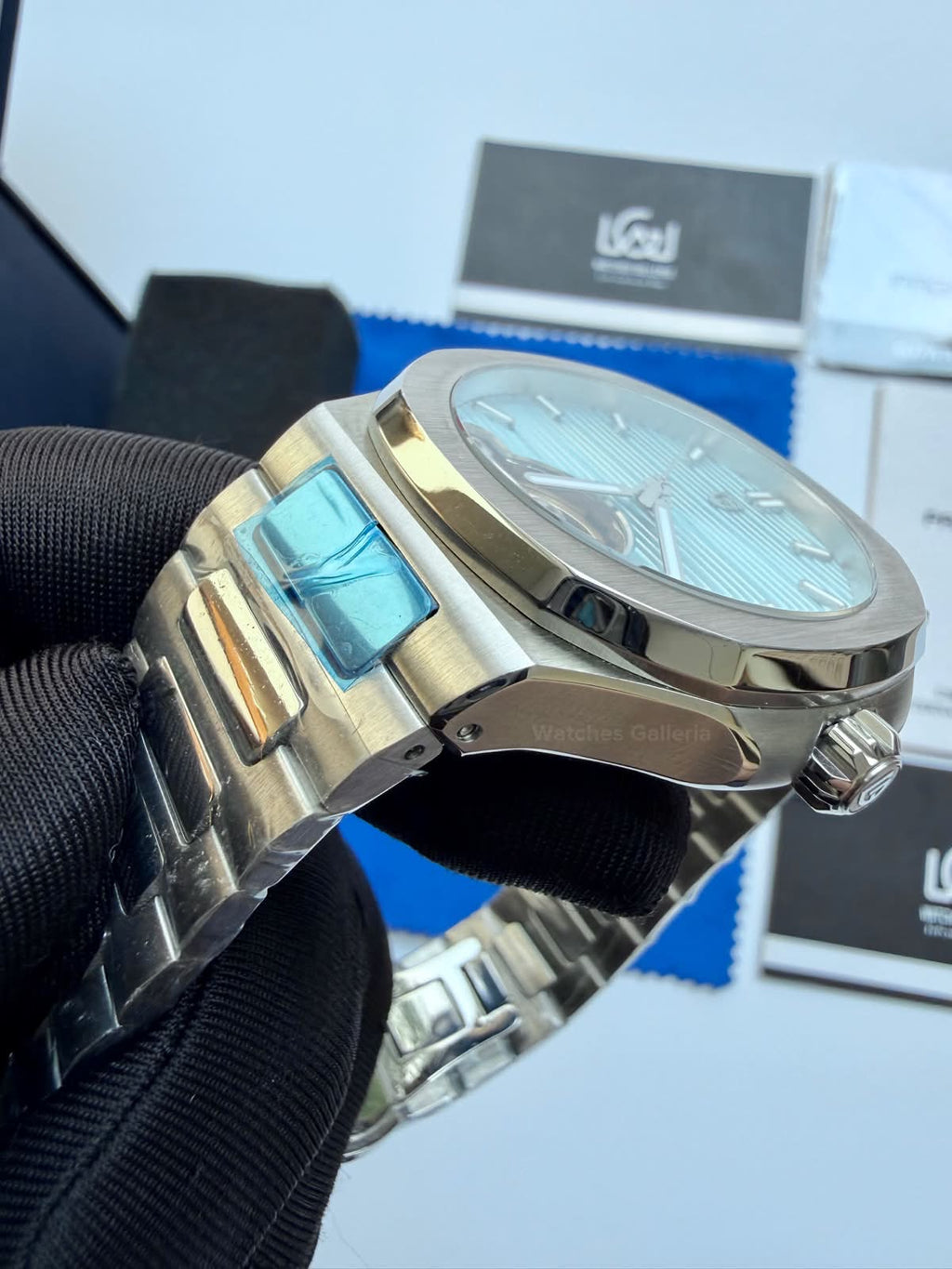 Pagani Design PDys025 Nautilus Flywheel Ice Blue 42mm Automatic Watch – Sapphire Crystal | E3251 Movement | 5ATM