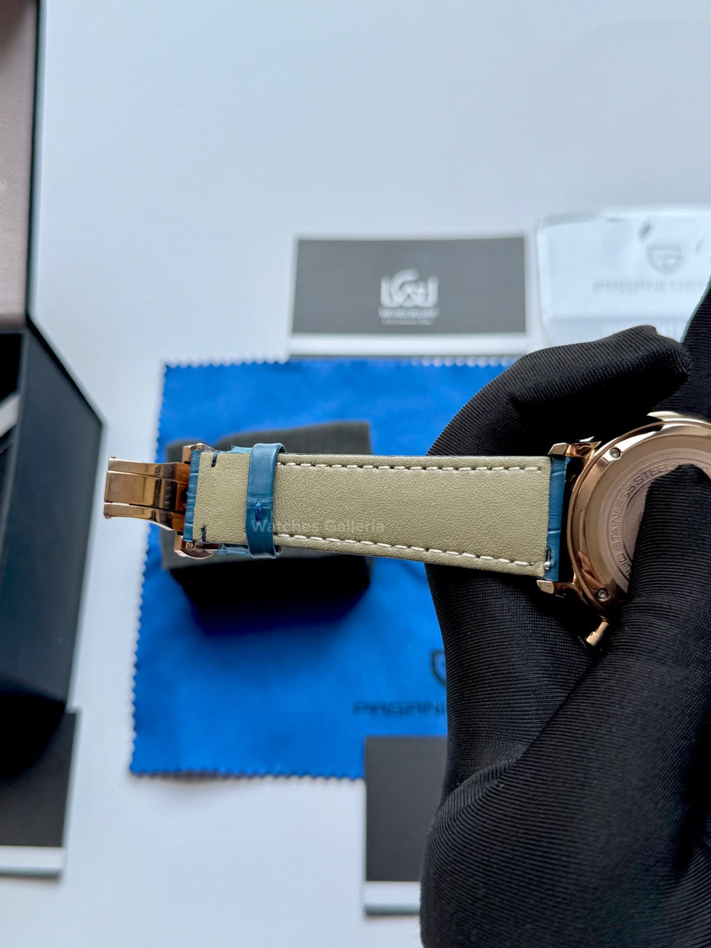 Pagani Design PD2720K |  Blue Rose Gold White | Flight Chronograph Limited Edition Blue Rose Gold White Quartz Watch