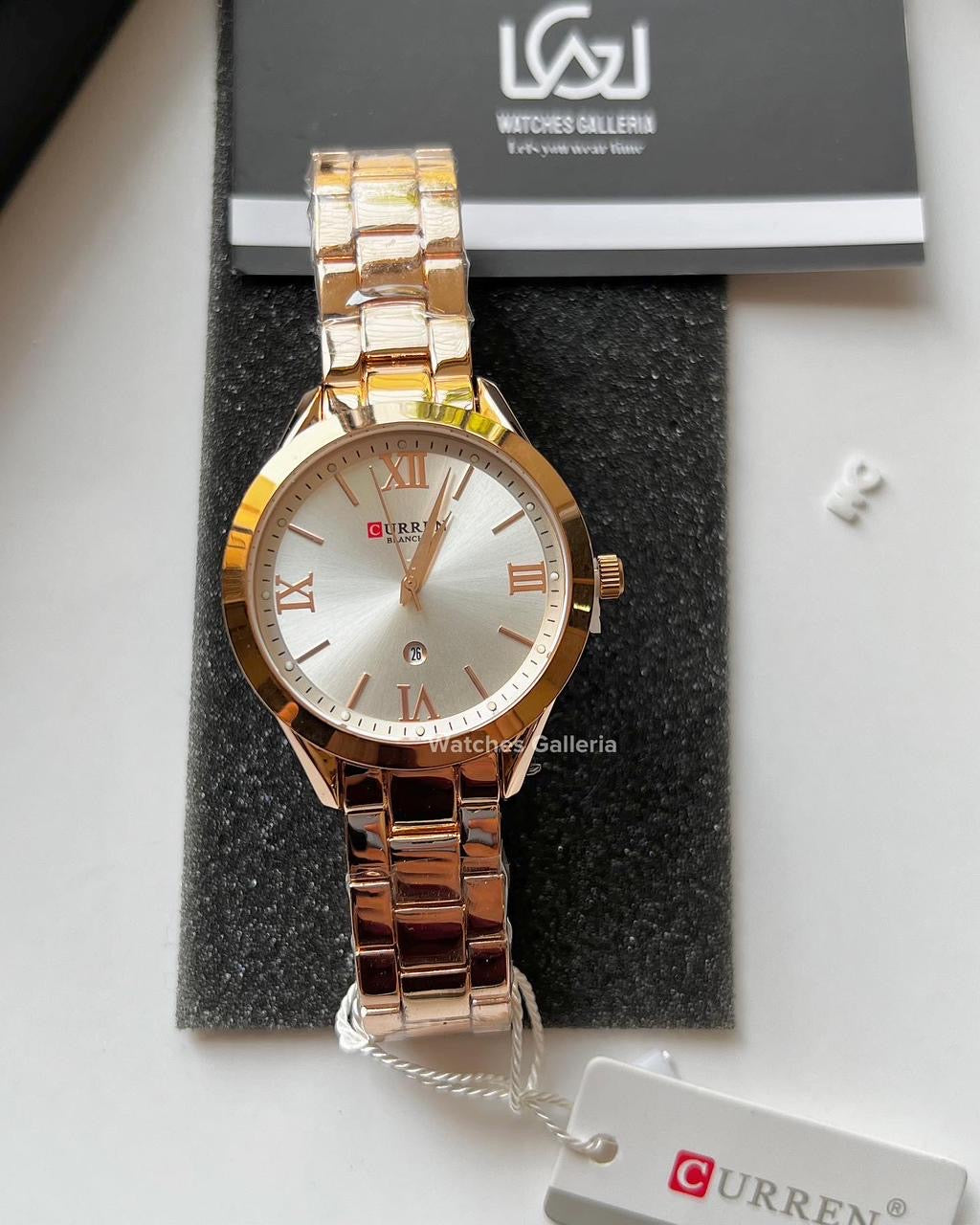 Curren Datejust Ladies Watch Quartz (Rose Gold/White) C9007