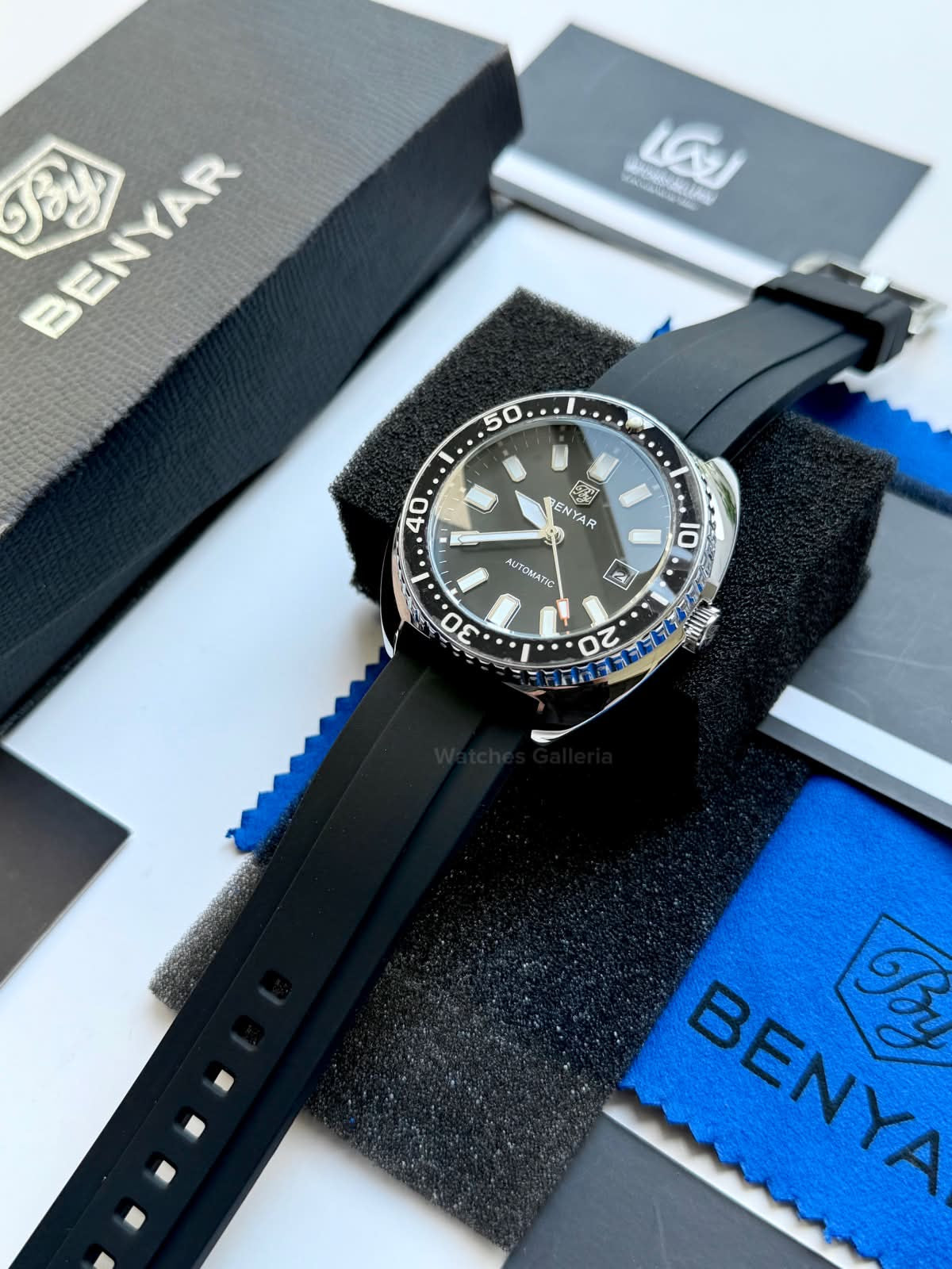 Benyar BY5211 Turtle Automatic Black Dial Luxury Men’s Watch in Pakistan – Stainless Steel Automatic Watch