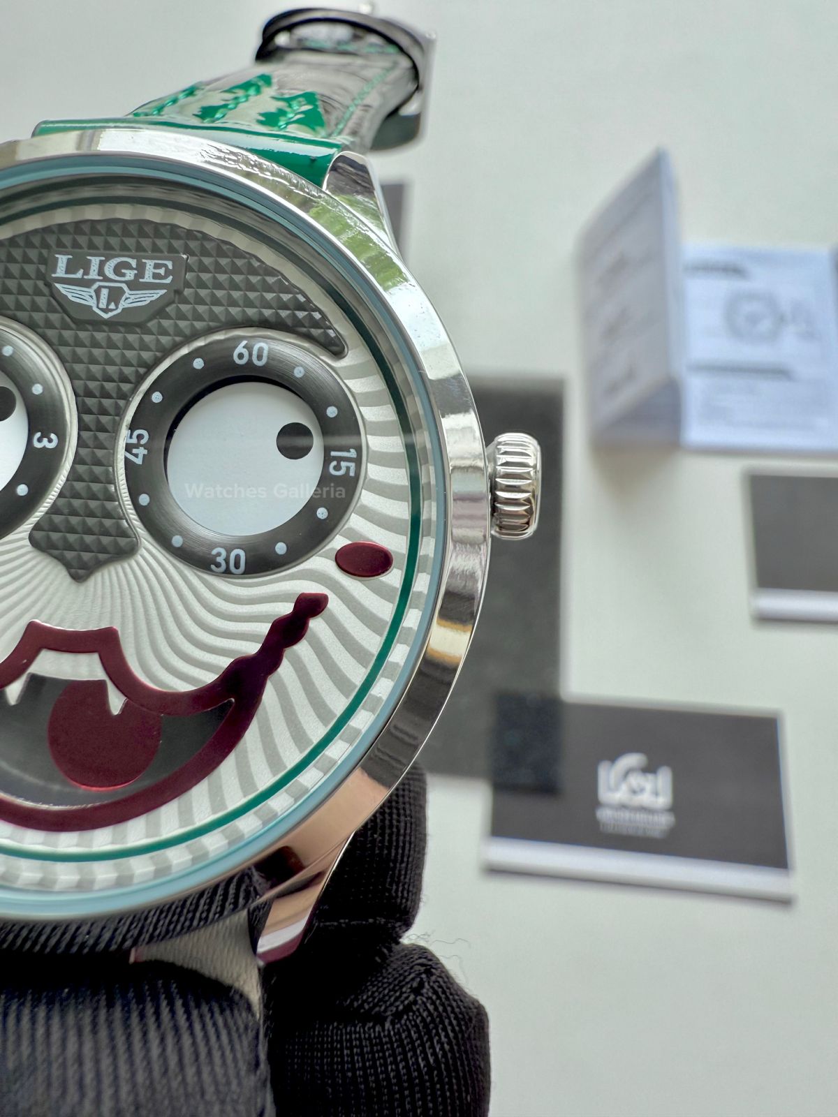 Lige Clown Watch Quartz (Green) LG89160 Watches Galleria
