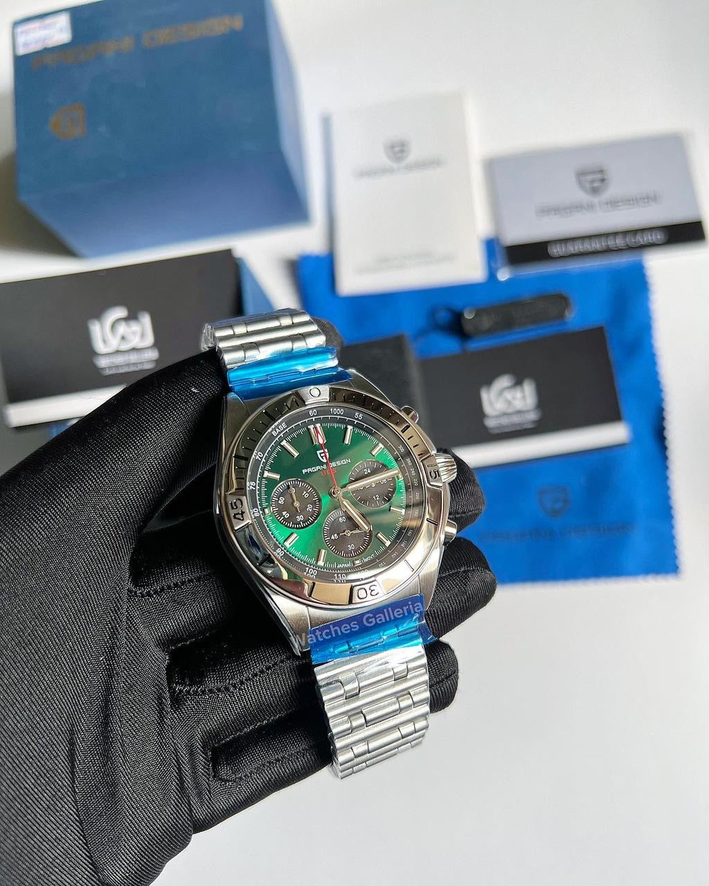 Pagani Design Chronomat W/ Rouleaux Bracelet (Green) (Discontinued) PD1705