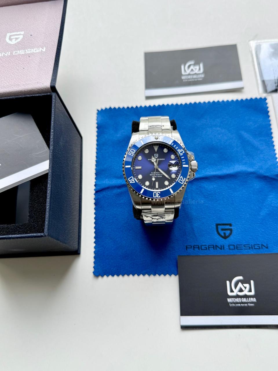 Pagani Design Watch PD1639 Submariner Automatic (Smurf) Pagani Design in Pakistan
