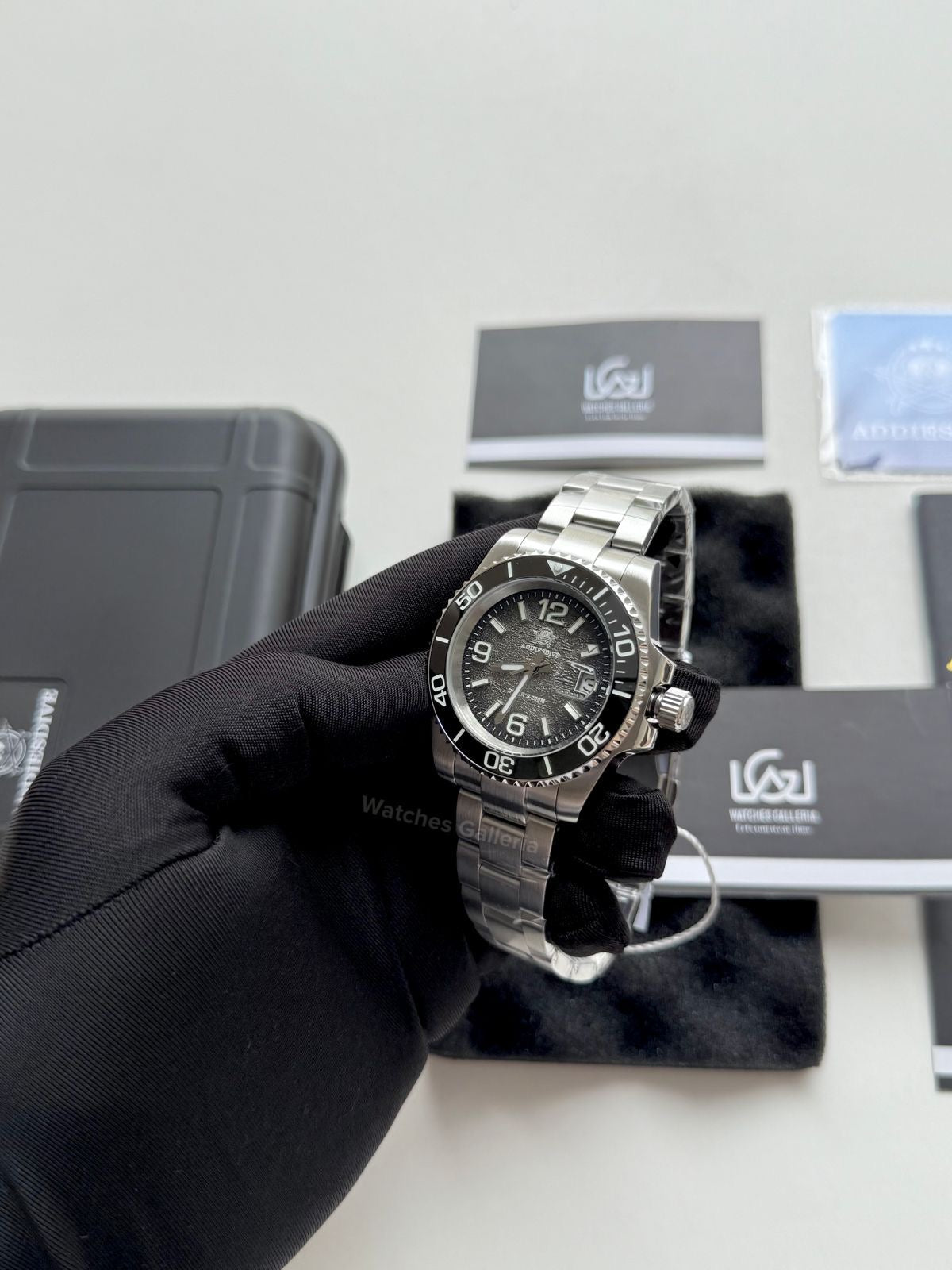 Addiesdive Submariner Gradient Quartz (Grey) AD2513 Watches Galleria © Copyrights All Right Reserved